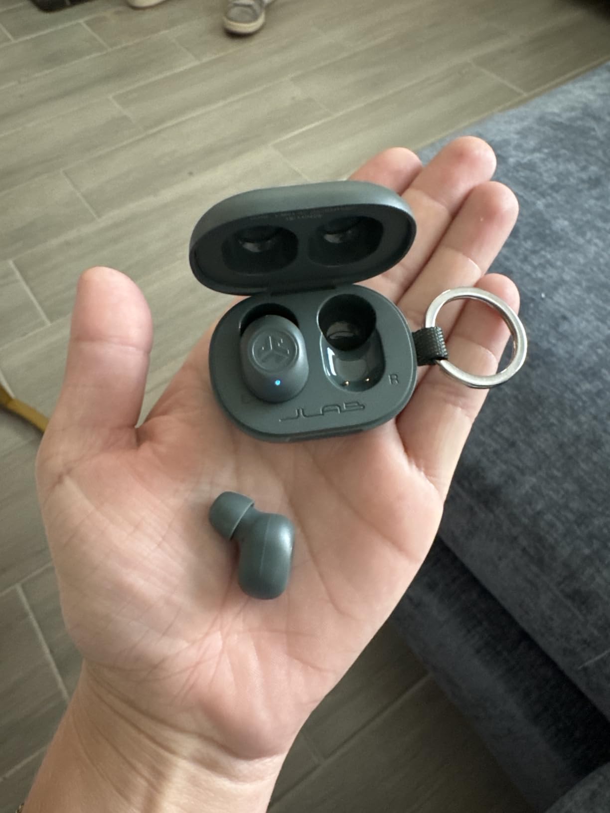 JLab JBuds Mini, True Wireless Earbuds, Bluetooth Multipoint, IP55 Sweat Resistant, Be Aware Audio, Teal customer photo 1