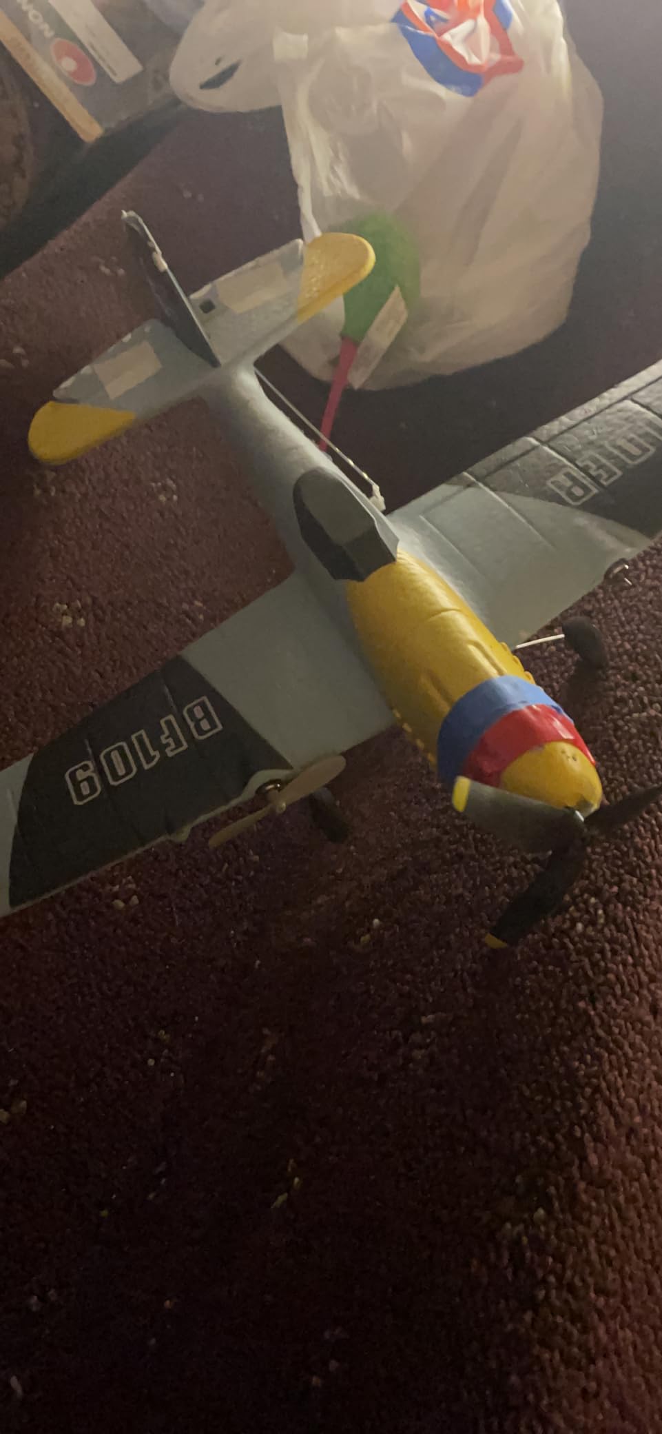 DEERC RC Plane 3 Channel BF-109 Remote Control Airplane Fighter RTF Toys | 2.4GHz 6-axis Gyro Stabilizer RTF Glider Aircraft Plane with 2 Batteries, Easy to Fly for Adults Kids Beginners Boys customer photo 2