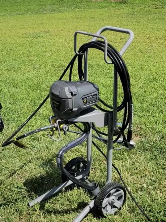 InoKraft MaXpray M3 Cart Airless Paint Sprayer, 3300 PSI 0.33 GPM | Thinning-free latex & acrylic spraying; large projects; includes 2x25 ft hoses, 18 inch extension, 515 tip & Flush-Ease Valve customer photo 1