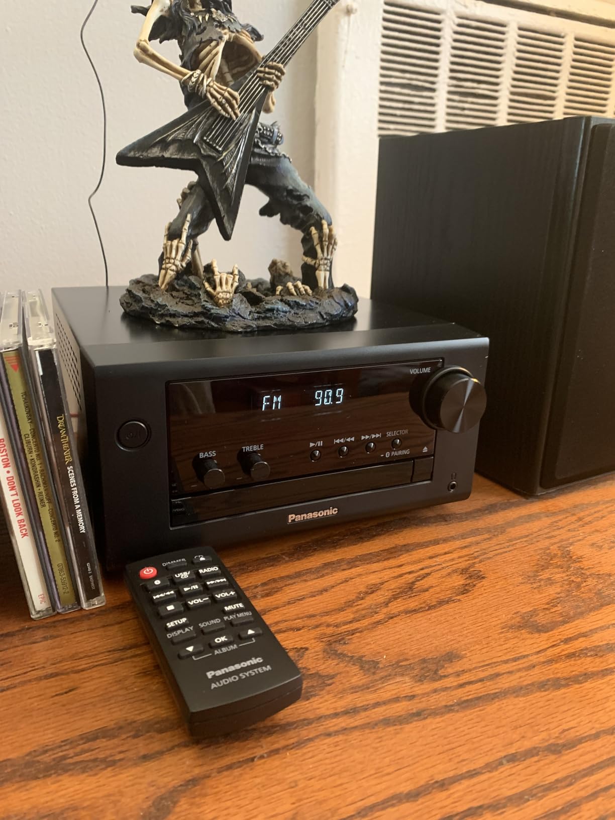 Panasonic Compact Stereo System with CD Player, Bluetooth, FM Radio and USB with Bass and Treble Control, 80W Stereo System for Home with Remote Control - SC-PM700PP-K (Black) customer photo 1