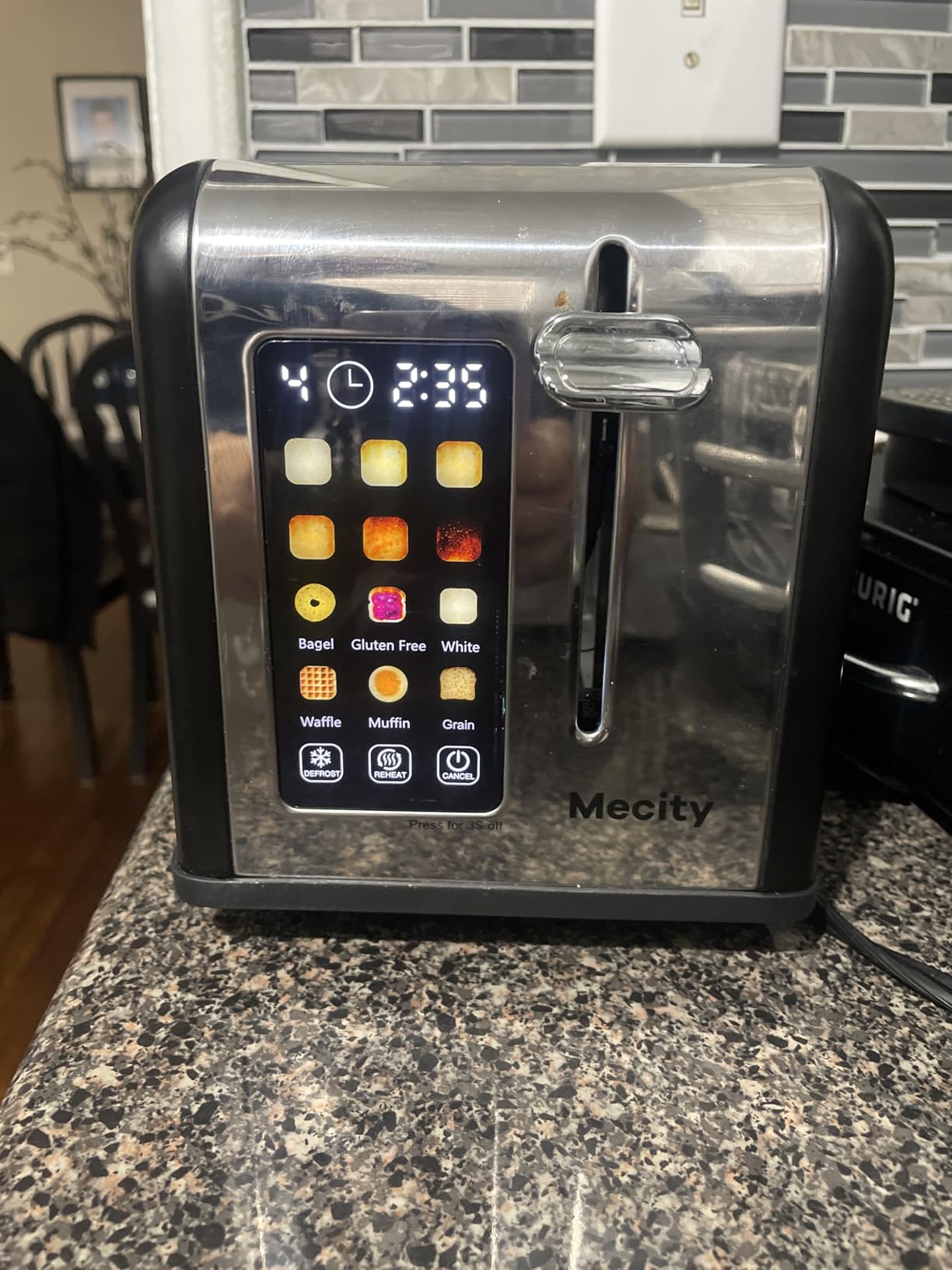 Mecity 2 Slice Toaster Touch Screen 1.5