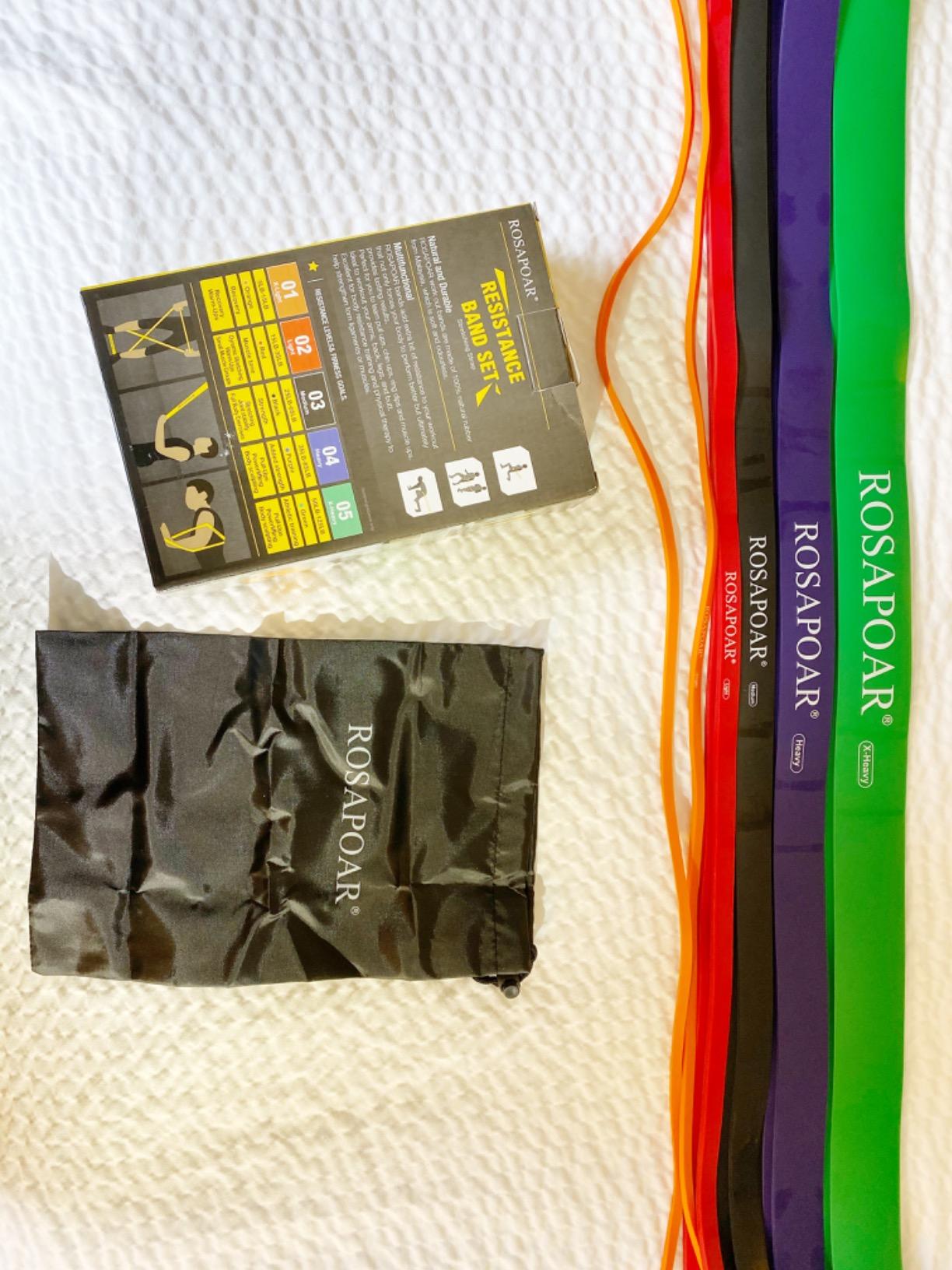 Resistance Bands, Pull Up Assist Bands - Workout Bands, Eexercise Bands, Long Resistance Bands Set for Working Out, Fitness, Training, Physical Therapy for Men Women customer photo 2