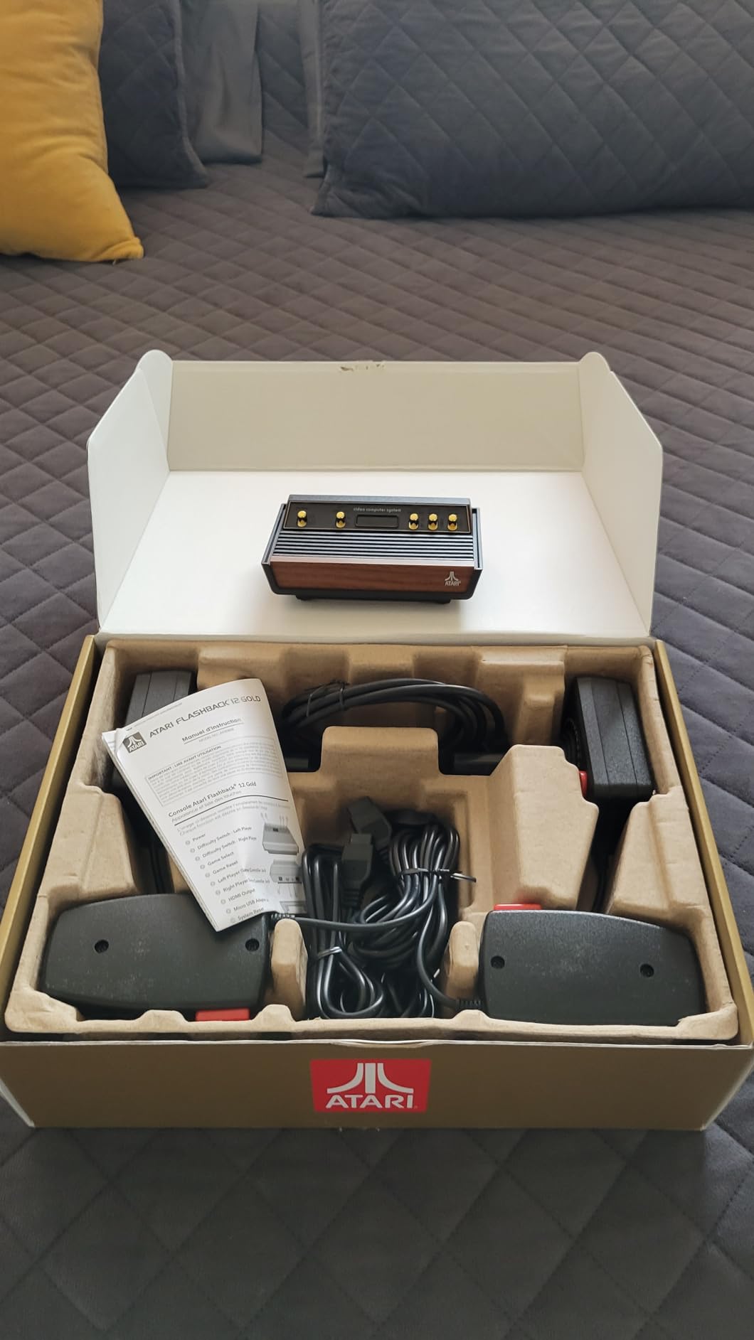 Atari Flashback 12 Gold, Retro Game Console, Built-in 130 Classic Games, Two Joystick and Paddle Controllers, HDMI, PLUG & PLAY on HD TV customer photo 2