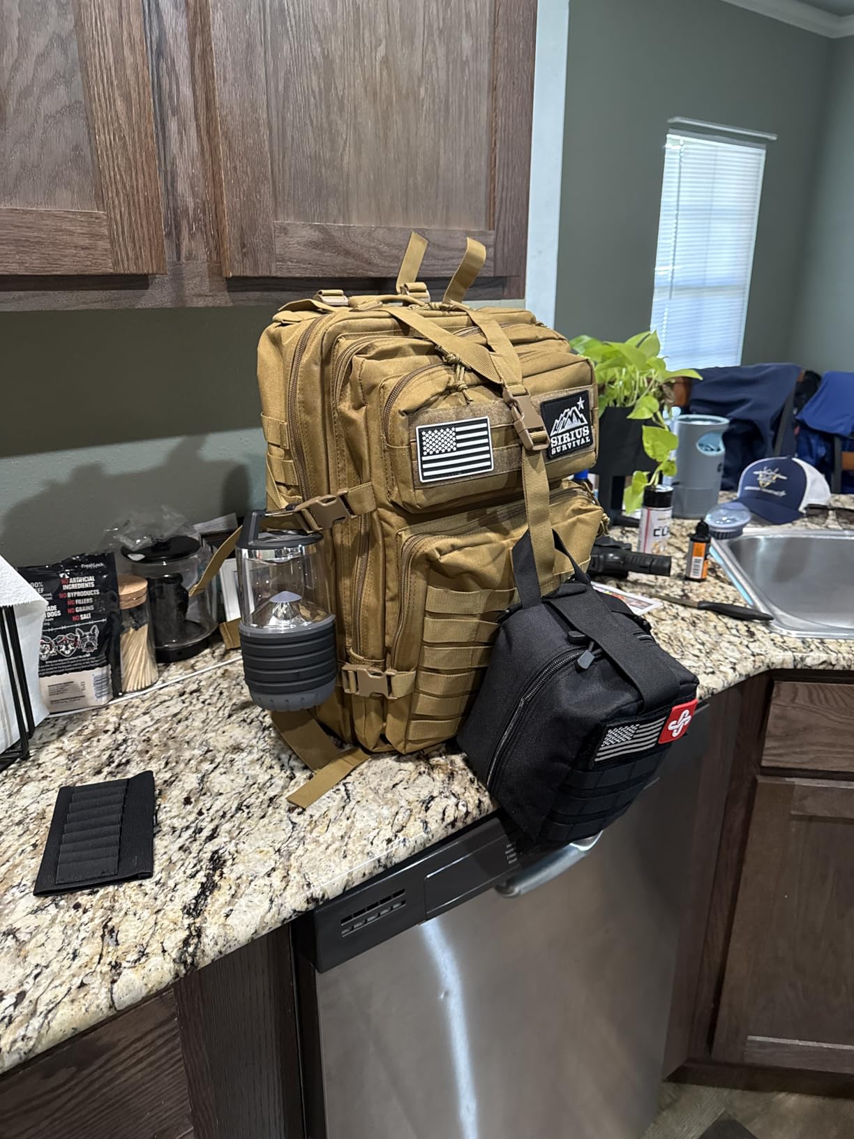 Sirius: Pre-Packed Bug Out Bag - 72 Hour Kit for 2 People - Bugout Backpack Survival Kit - Premium 50L Go Bag Tactical Backpack - Essential Bug Out Gear - Upgraded Survival Backpack customer photo 2