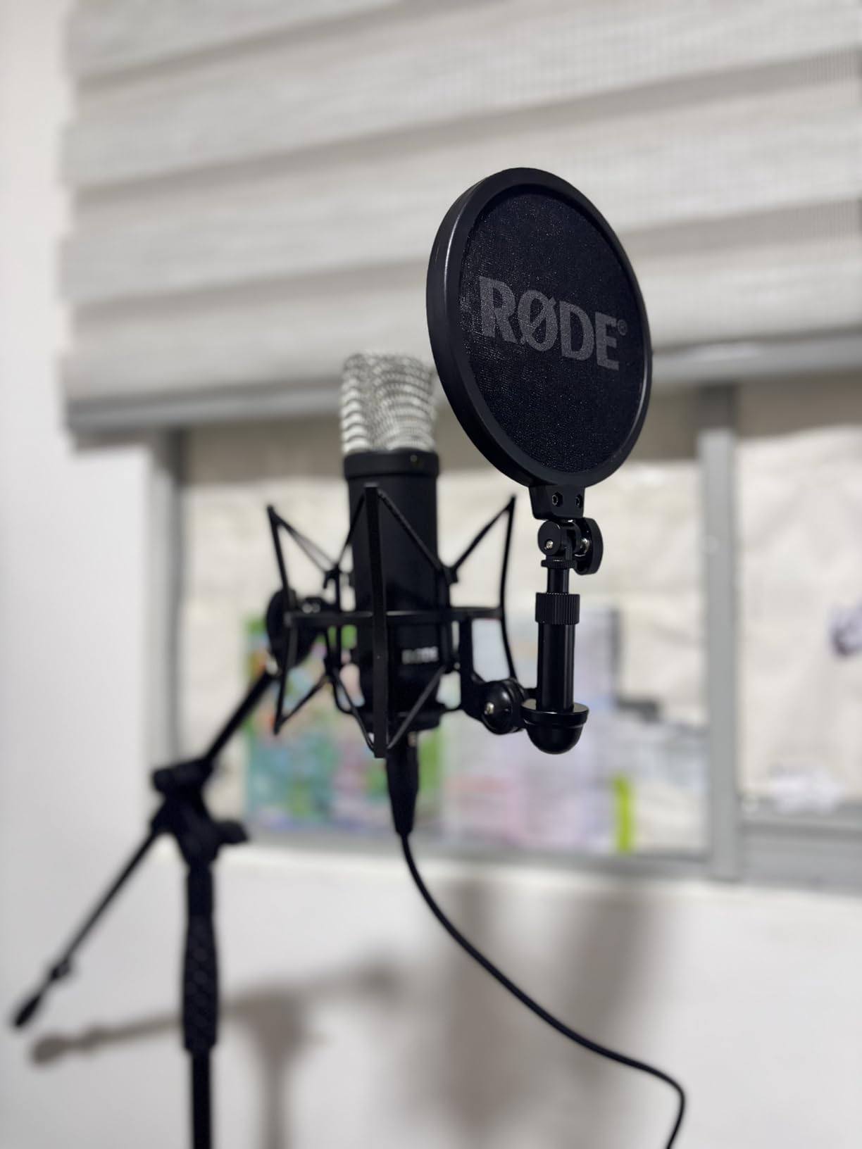 RØDE NT1 Signature Series Large-Diaphragm Condenser Microphone with Shock Mount, Pop Filter and XLR Cable for Music Production, Vocal Recording, Streaming and Podcasting (Black) customer photo 1