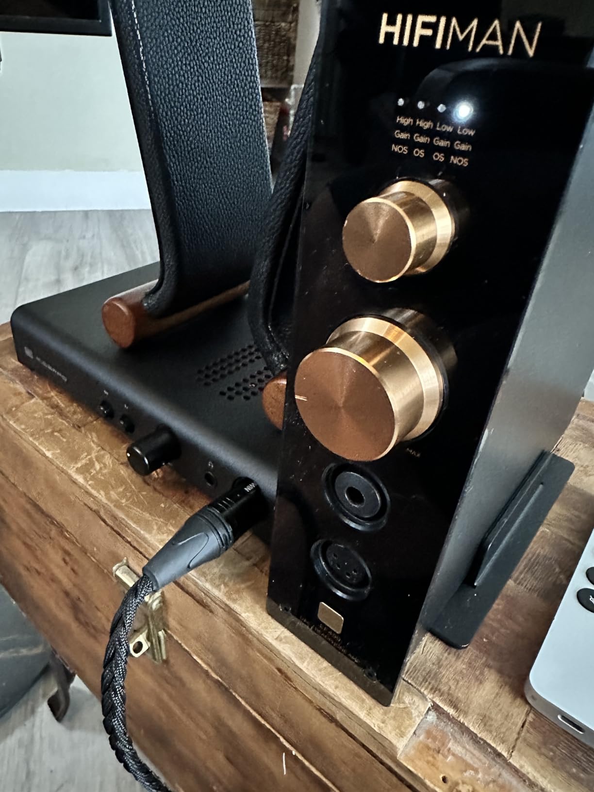 Schiit Midgard Headphone Amp and Preamp with Balanced Inputs and Outputs | Fully discrete amp with exclusive Halo mixed-mode feedback, ~5W/32 ohms, balanced & SE in/out, Alps RK27 pot. Made in USA. customer photo 1