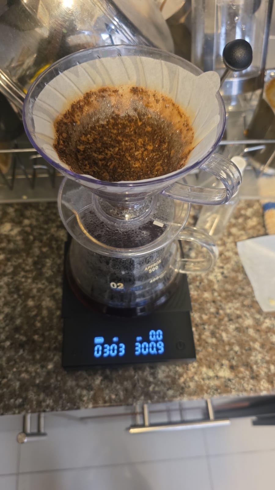 TIMEMORE Coffee Scale Basic 2.0 Electronic Espresso Scale with Water Flow Rate and Timer Function, Digital Scale for Kitchen/Baking/Cooking, Black customer photo 1