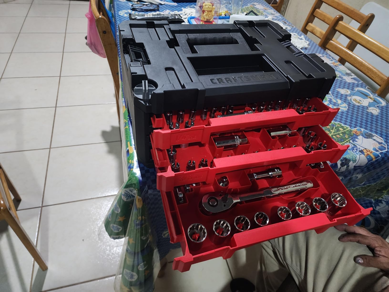 Craftsman 262-Piece Mechanic Tool Set with 3-Drawer VERSASTACK Box, SAE and Metric Socket Set, Car and Motorcycle Tool Kit with Combination Wrenches and Spark Plug Sockets, 90-Tooth (CMMT45309) customer photo 1
