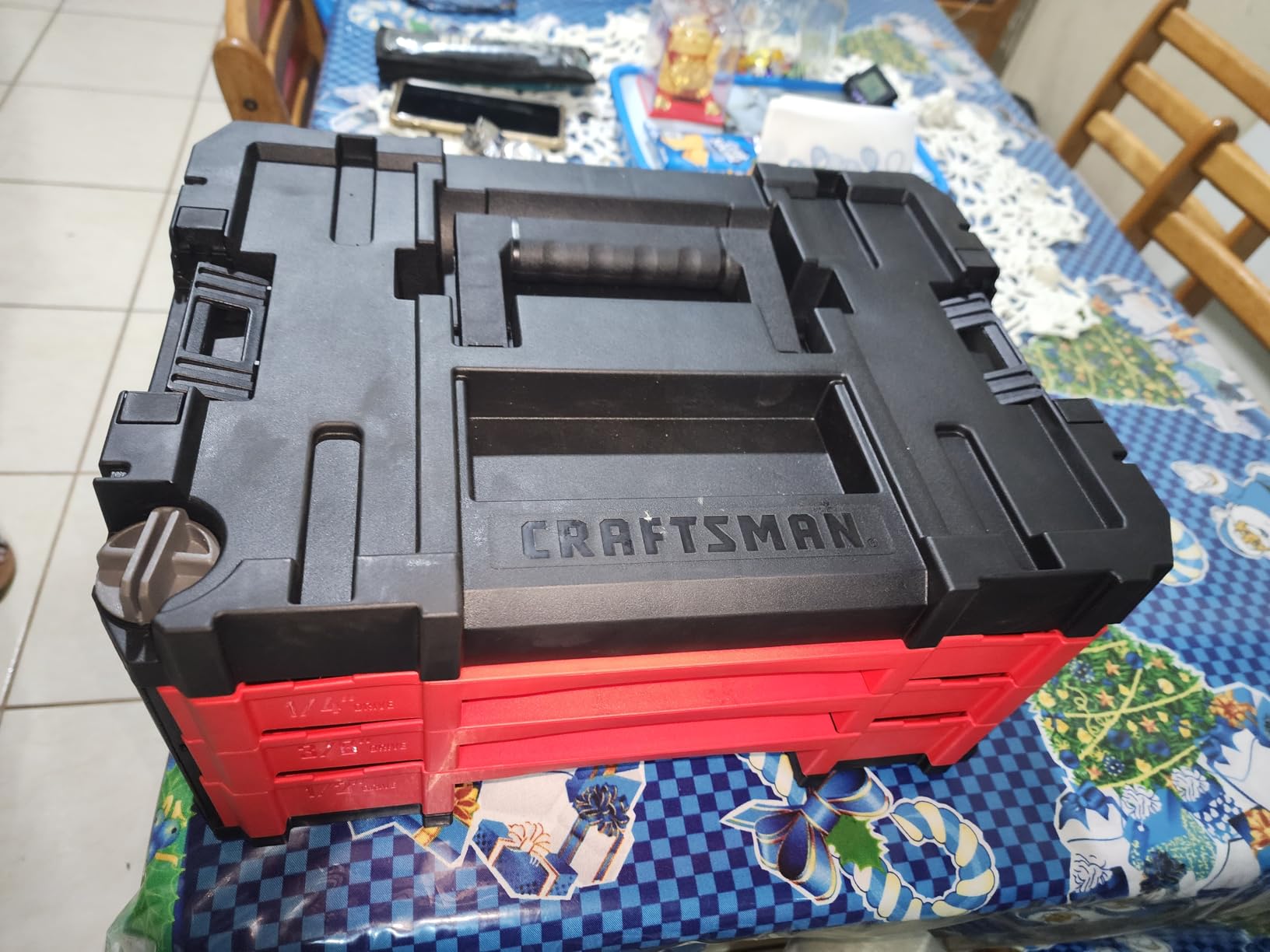 Craftsman 262-Piece Mechanic Tool Set with 3-Drawer VERSASTACK Box, SAE and Metric Socket Set, Car and Motorcycle Tool Kit with Combination Wrenches and Spark Plug Sockets, 90-Tooth (CMMT45309) customer photo 2