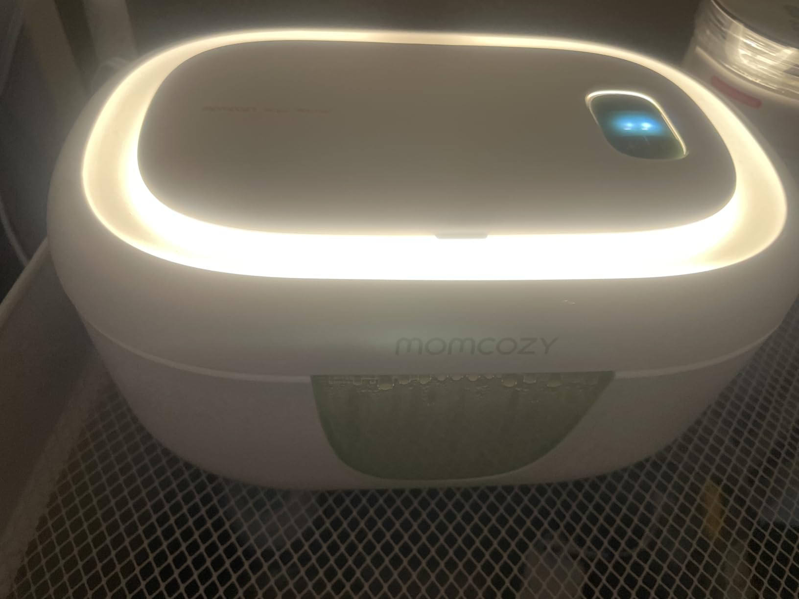 Momcozy Baby Wipe Warmer, Innovative Spring Design, Large Capacity Dispenser | Wipe Warmer with Night Light, Fast and Even Heating, 4 Adjustable Temperature Modes, Baby Shower & Registry Must-haves, Green customer photo 1