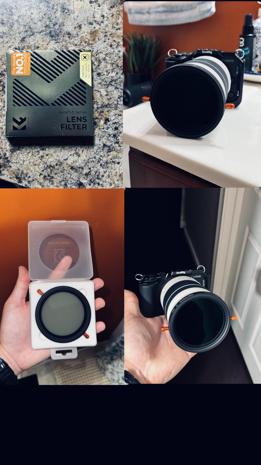 K&F CONCEPT 49mm Variable ND2-32 & CPL Polarizing Effect in 1 Lens Filter | 24 Multi-Coated Waterproof 1-5 Stops Adjustable Neutral Density Polarizer Filter (Nano-D Series) FA501 customer photo 1