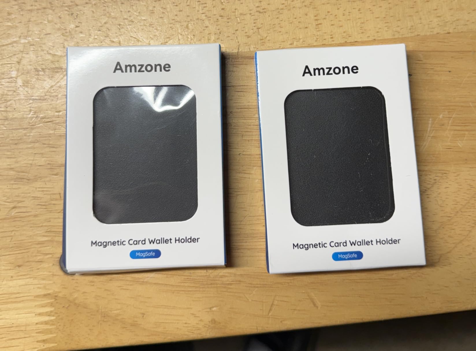 Magnetic Wallet Cell Phone Card Holder for Phone Case with Mag-Safe | Stronger Magnetic RFID Leather Phone Wallet Stick on Series of iPhone 17/16/15/14/13/12 and Pro/Promax, Dark customer photo 2