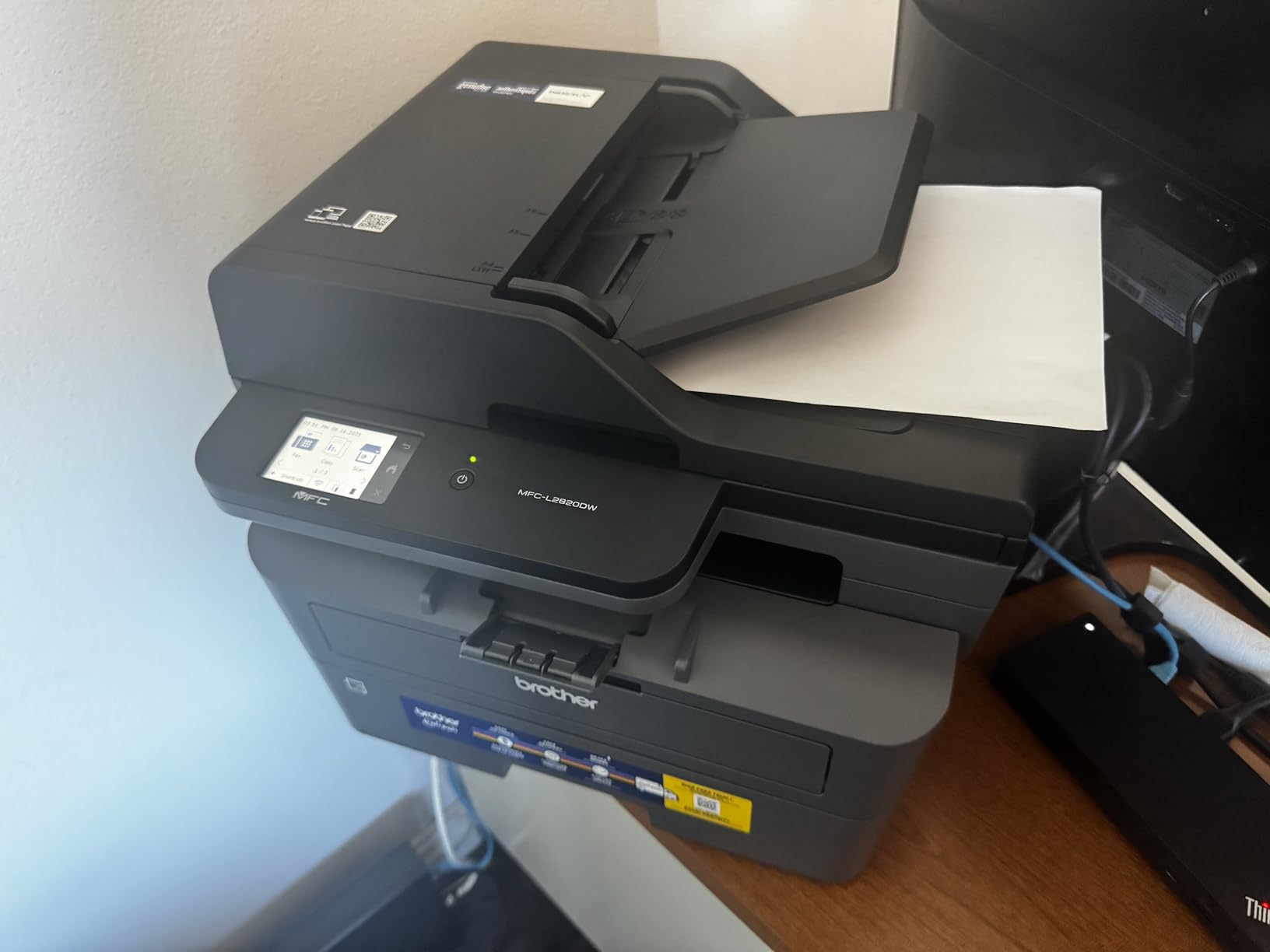 Brother MFC-L2820DW Wireless Compact Monochrome All-in-One Laser Printer with Copy, Scan and Fax, Duplex customer photo 1