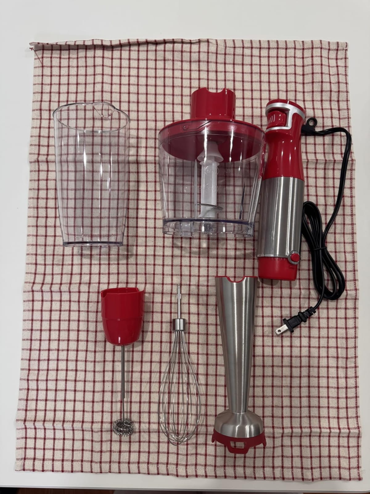 Turelar Immersion Blender Handheld Corded Hand Blenders Set 1100W, Trigger Variable Speed 5 in 1 Stick Emulsifier with Chopper, Whisk and Frother for Soup, Baby Food and Smoothies,Black customer photo 2
