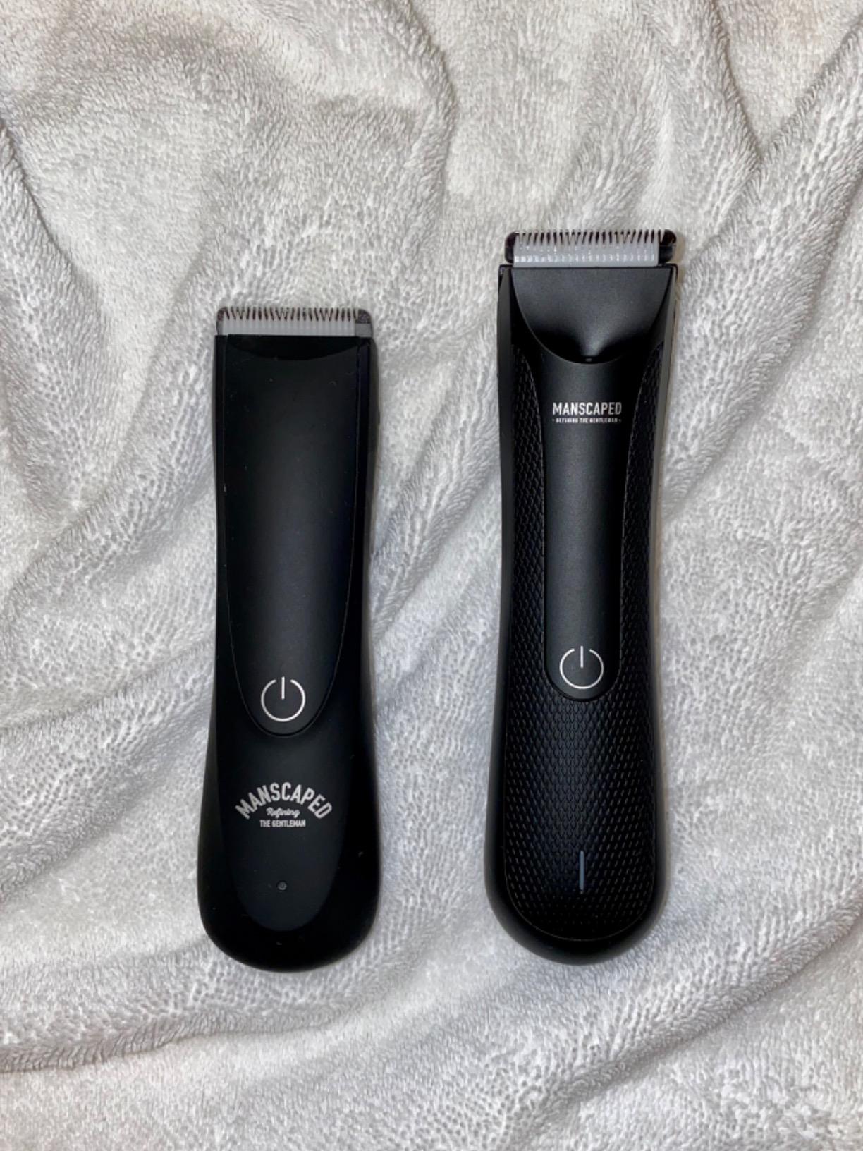 MANSCAPED The Lawn Mower 3.0 Plus Groin & Body Hair Trimmer - Updated SkinSafe Trimmer Blade, Waterproof Wet/Dry Groomer, USB-C Rechargeable, Men's Wireless Ball Shaver, Tuxedo Black customer photo 2