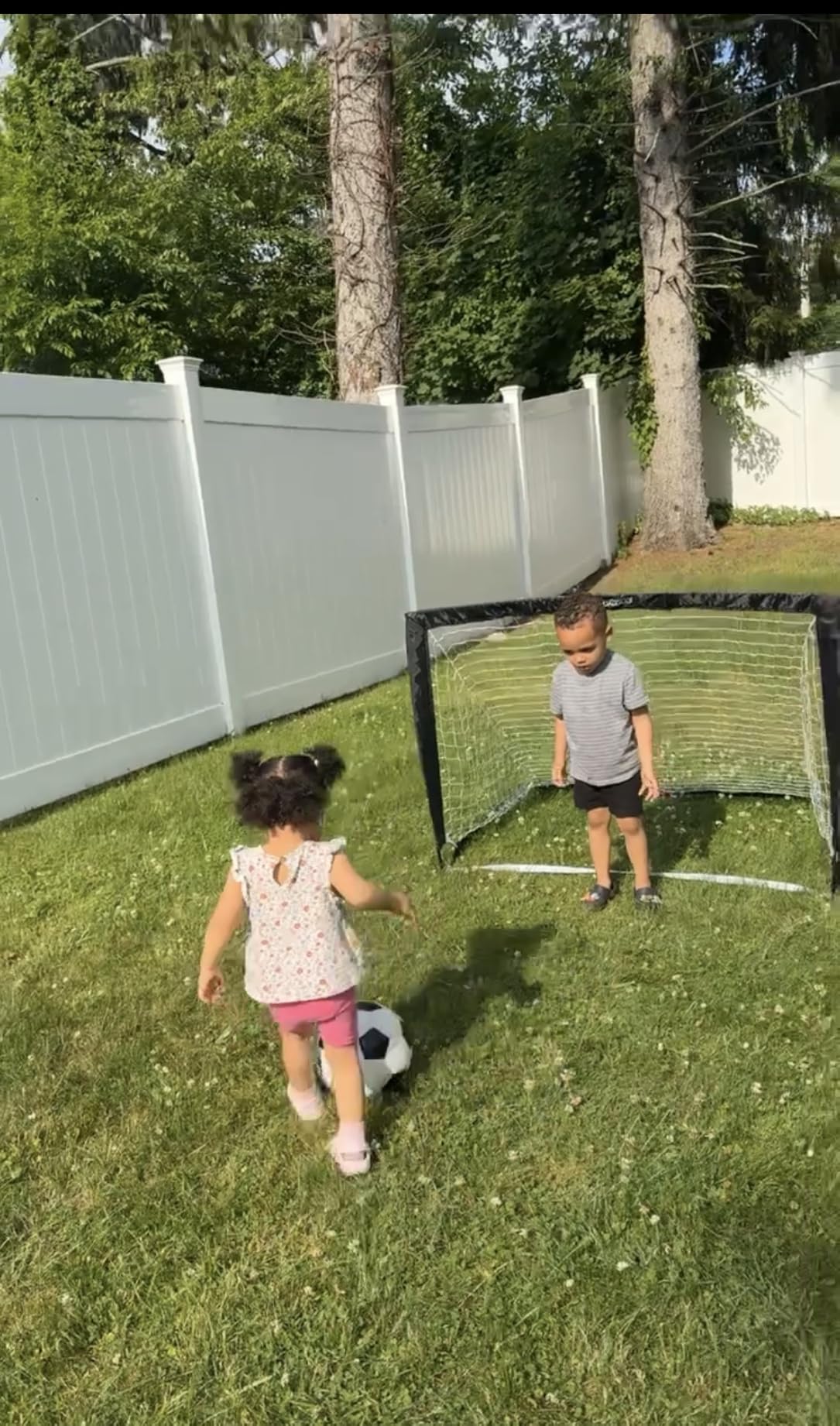 GoSports Portable Soccer Goals for Kids - 13 Color Options - Choose 4 x 3 ft or 6 x 4 ft - Team Tone Pop Up Nets for Backyard customer photo 2
