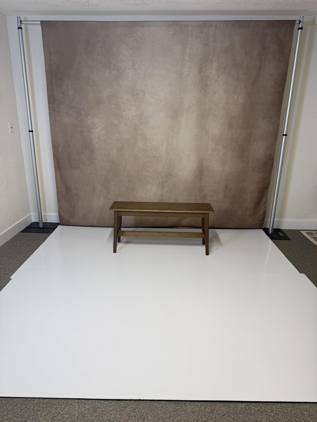 Abstract Photography Backdrop for Photoshoot 8x10ft, Beige, No Stand | Professional, Polyester Fabric, Roller Pocket on Top, Vintage Portrait Photo Props Booth Background, Photoshoot Studio customer photo 1