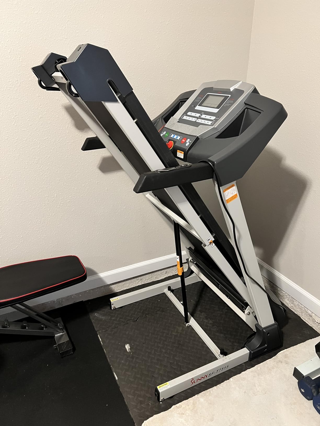 Sunny Health & Fitness Fully Assembled Auto Incline Treadmill for Home Gym customer photo 2