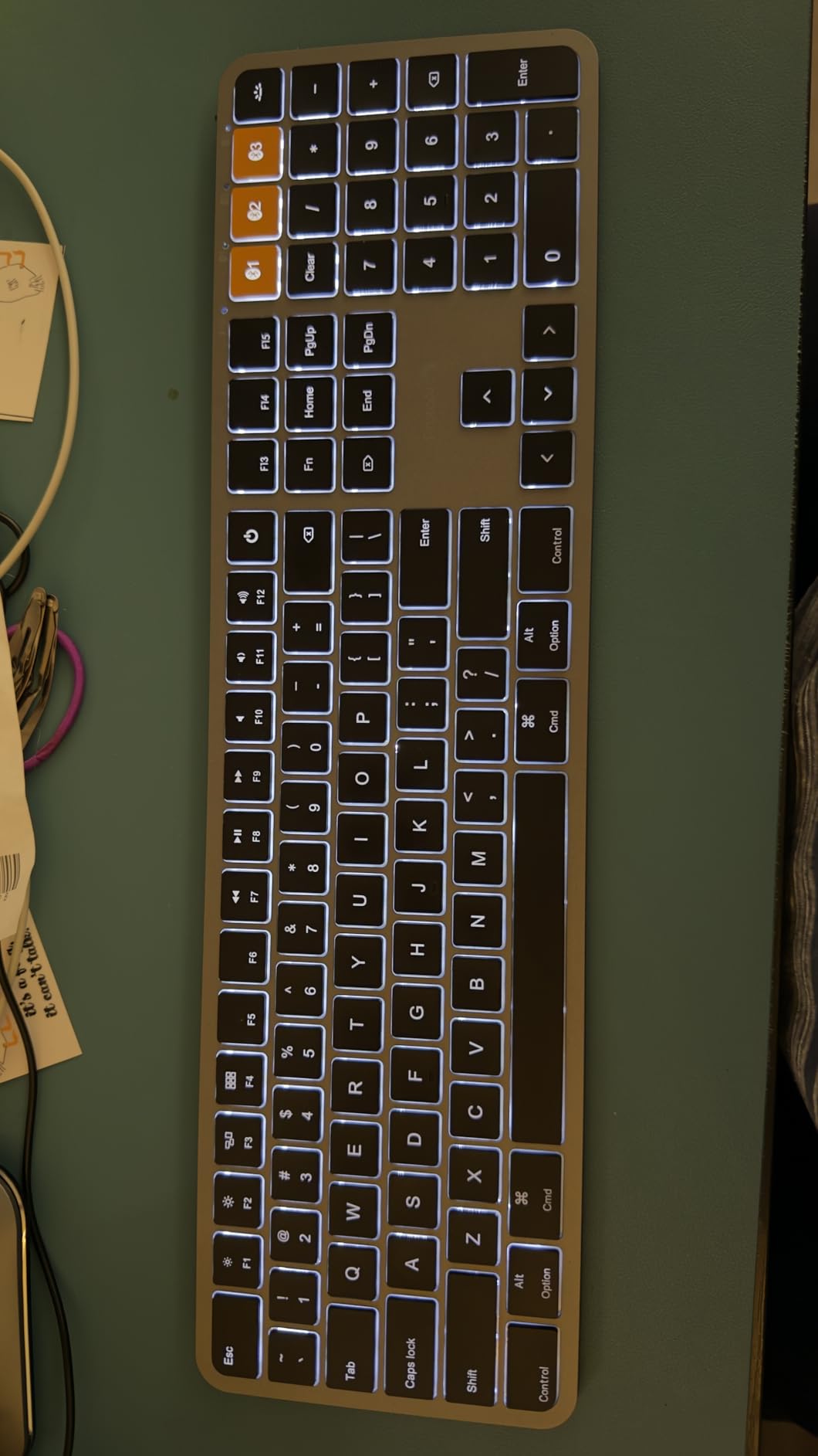 ProtoArc KM100-A Backlit Bluetooth Keyboard and Mouse for Mac, Space Gray | Full Size Mac Layout with Numeric Keypad, Wireless Keyboard Mouse for Mac, Multi-Device, Rechargeable, for MacBook Pro/Air customer photo 1