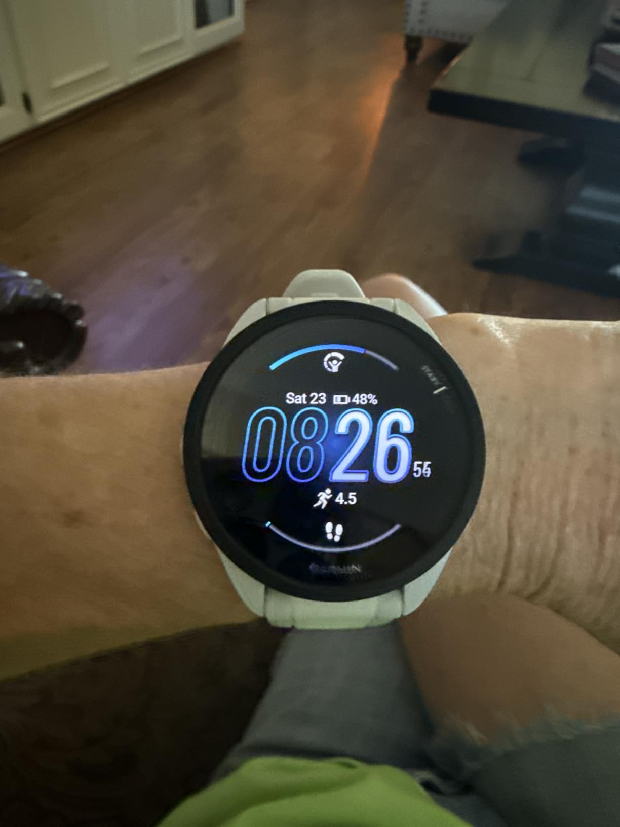 Garmin Forerunner 165 Music, Running Smartwatch, 43mm, Turquoise customer photo 1
