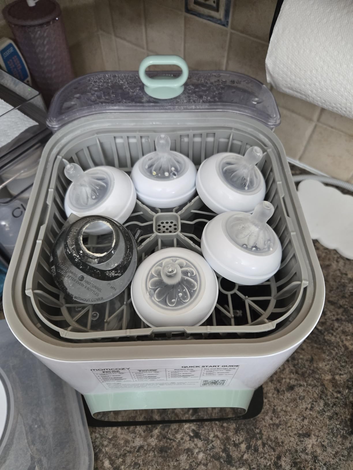 Momcozy KleanPal Pro All-in-One Bottle Washer, Sterilizer & Dryer - White | 9 Cleaning Modes Baby Bottle Washer for Bottles, Pump Parts & Baby Essentials, Time-Saving & Hands-Free, 26 Spray Jets customer photo 2