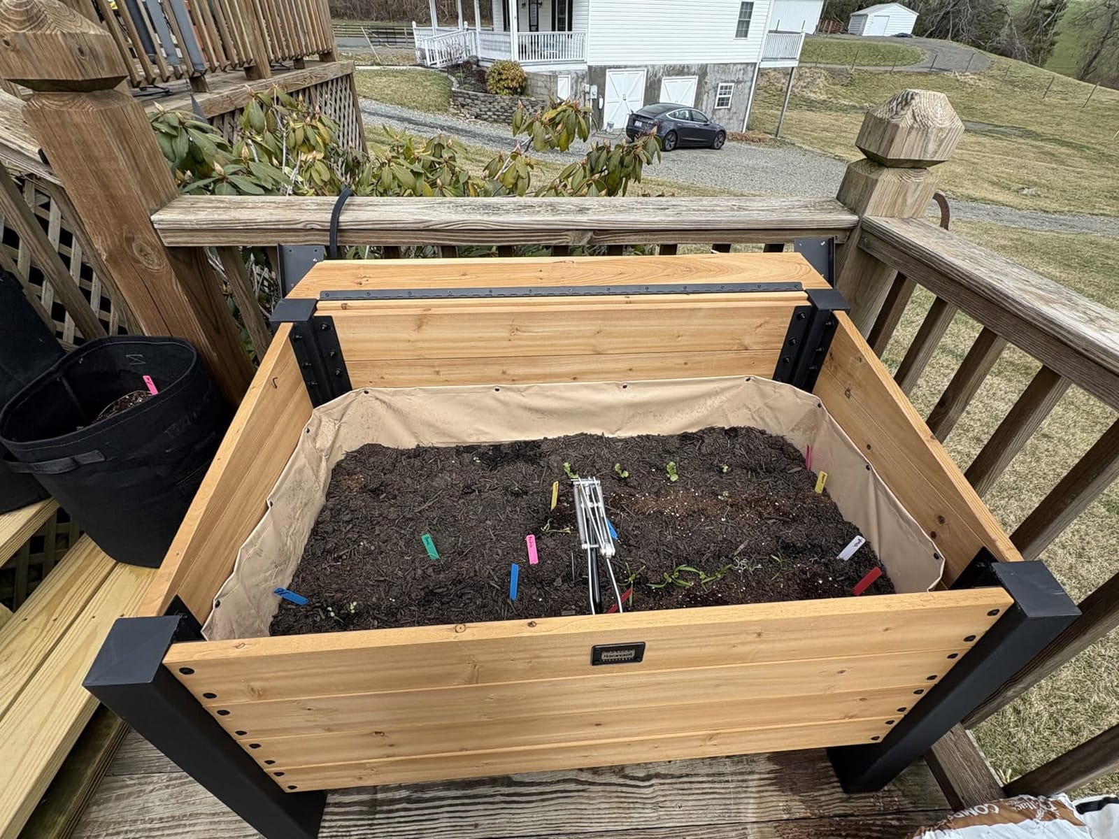 Backyard Discovery Aggie 4' x 2' Cedar Wood Cold Frame Portable Mini Greenhouse customer photo 2