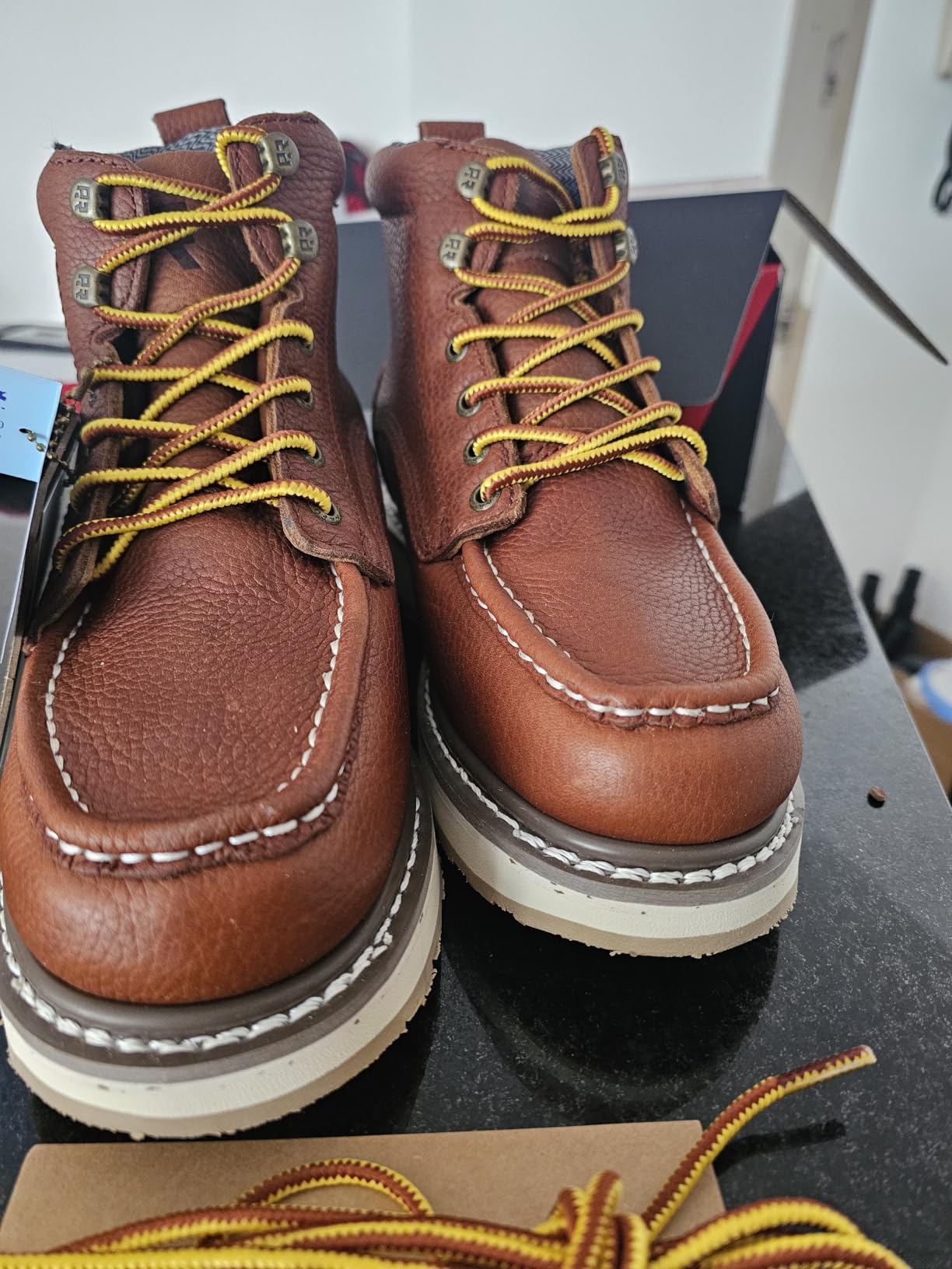ROCKROOSTER Walker Waterproof Work Boots for Men, 6