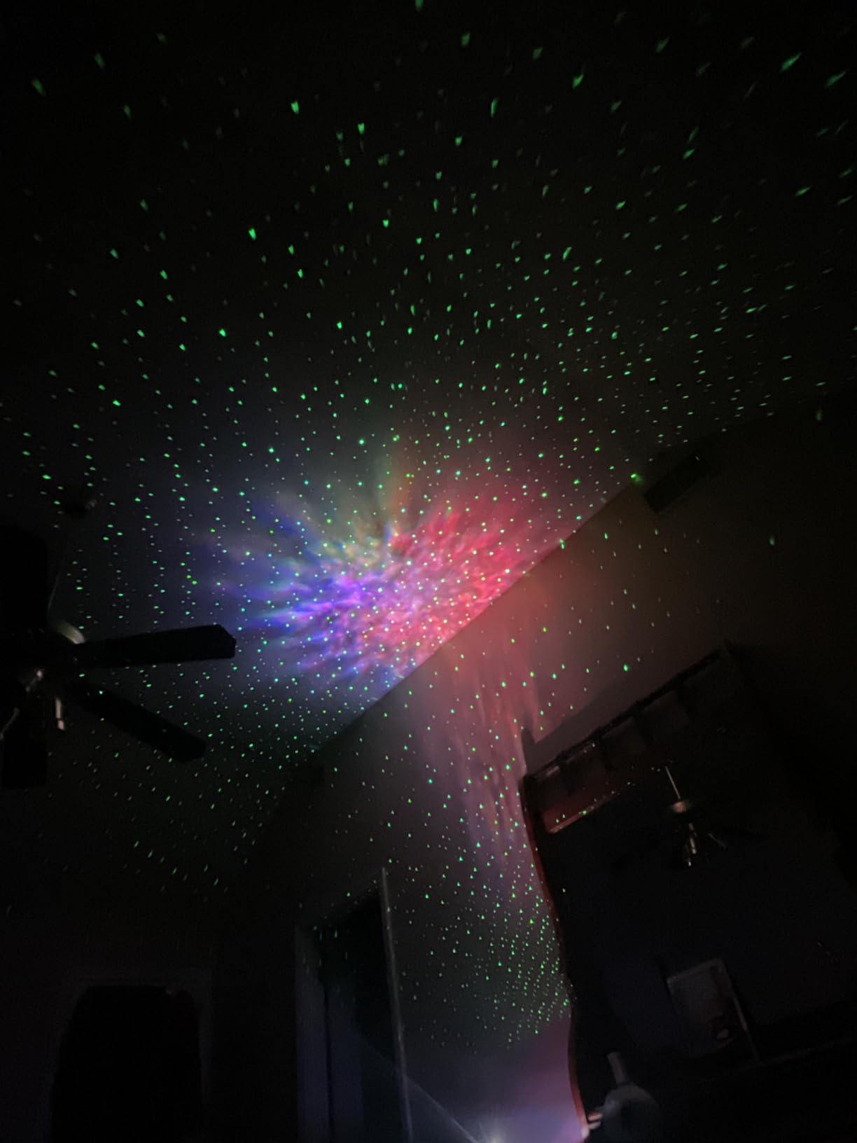Rossetta Dual Lens Galaxy Star Projector, Aurora Night Light for Bedroom | 58 Light Effects, White Noise, Bluetooth Speaker, Music Sync, Remote Control, Timer, Room Decor Gift for Kids Adults Teens customer photo 2