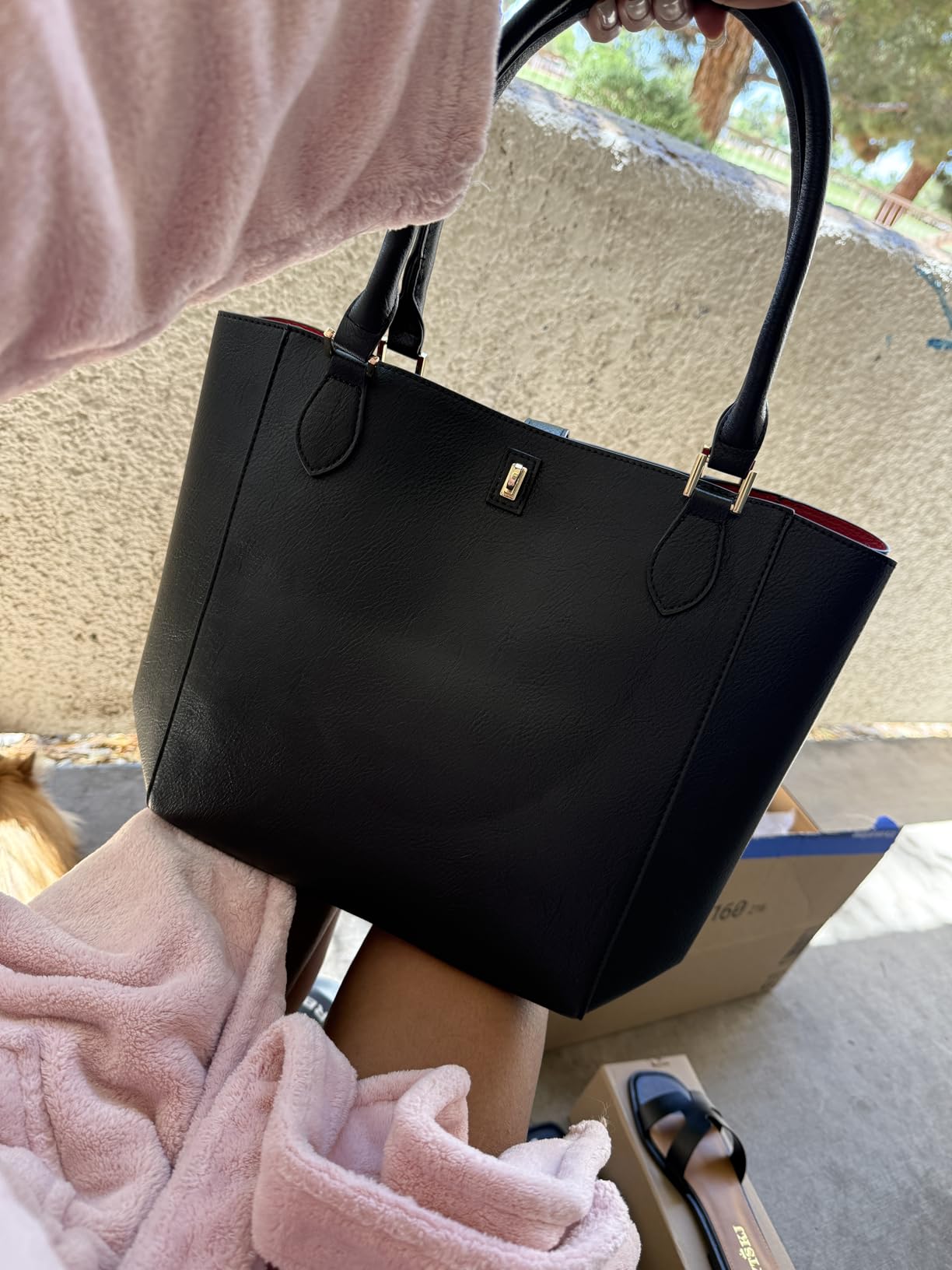 sqlp Large Work Tote Bag for Women Big Bucket Purses Designer Handbags customer photo 1