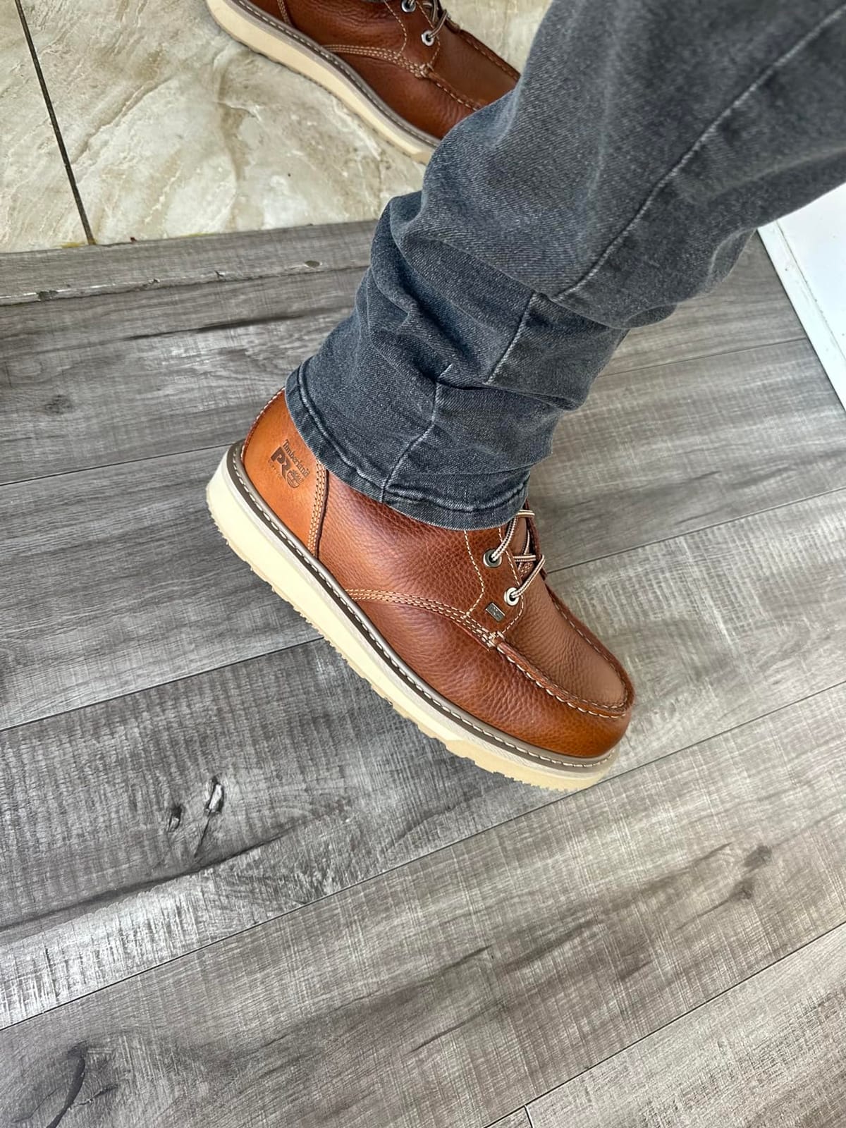 Timberland PRO Men's Barstow Wedge Soft Toe Work Boots customer photo 2