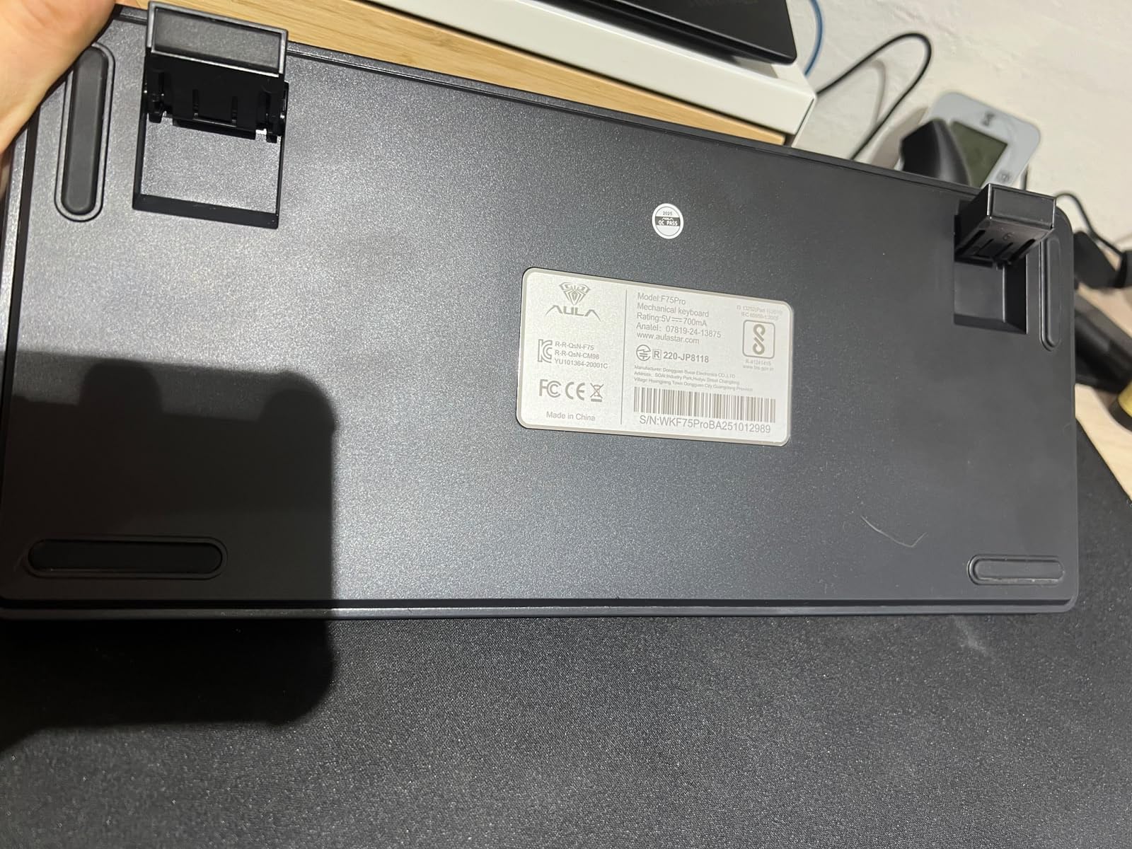 AULA F75 Pro Wireless Mechanical Keyboard, 75% Hot Swappable Custom Keyboard with Knob, RGB Backlit, Pre-lubed Reaper Switches, Side Printed PBT Keycaps, 2.4GHz/USB-C/BT5.0 customer photo 2