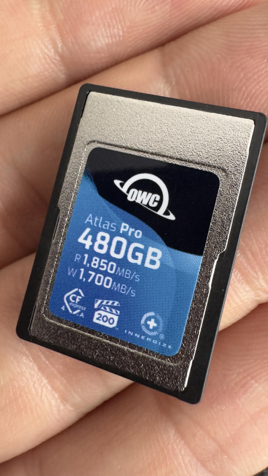 OWC Atlas Pro 480GB CFexpress 4.0 Type A Memory Card | 1850MB/s Read, 1700MB/s Write customer photo 1