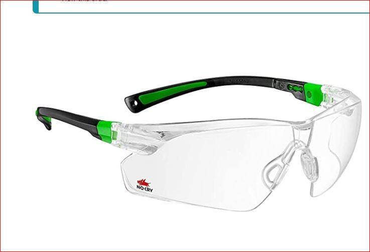 NoCry Clear Shooting Glasses for Men with Anti-Fog and Scratch Resistant Wraparound Lenses - ANSI Z87 Safety Glasses for Men with Adjustable Temples & Nose Pad - 100% UV Eye Protection for Shooting customer photo 2