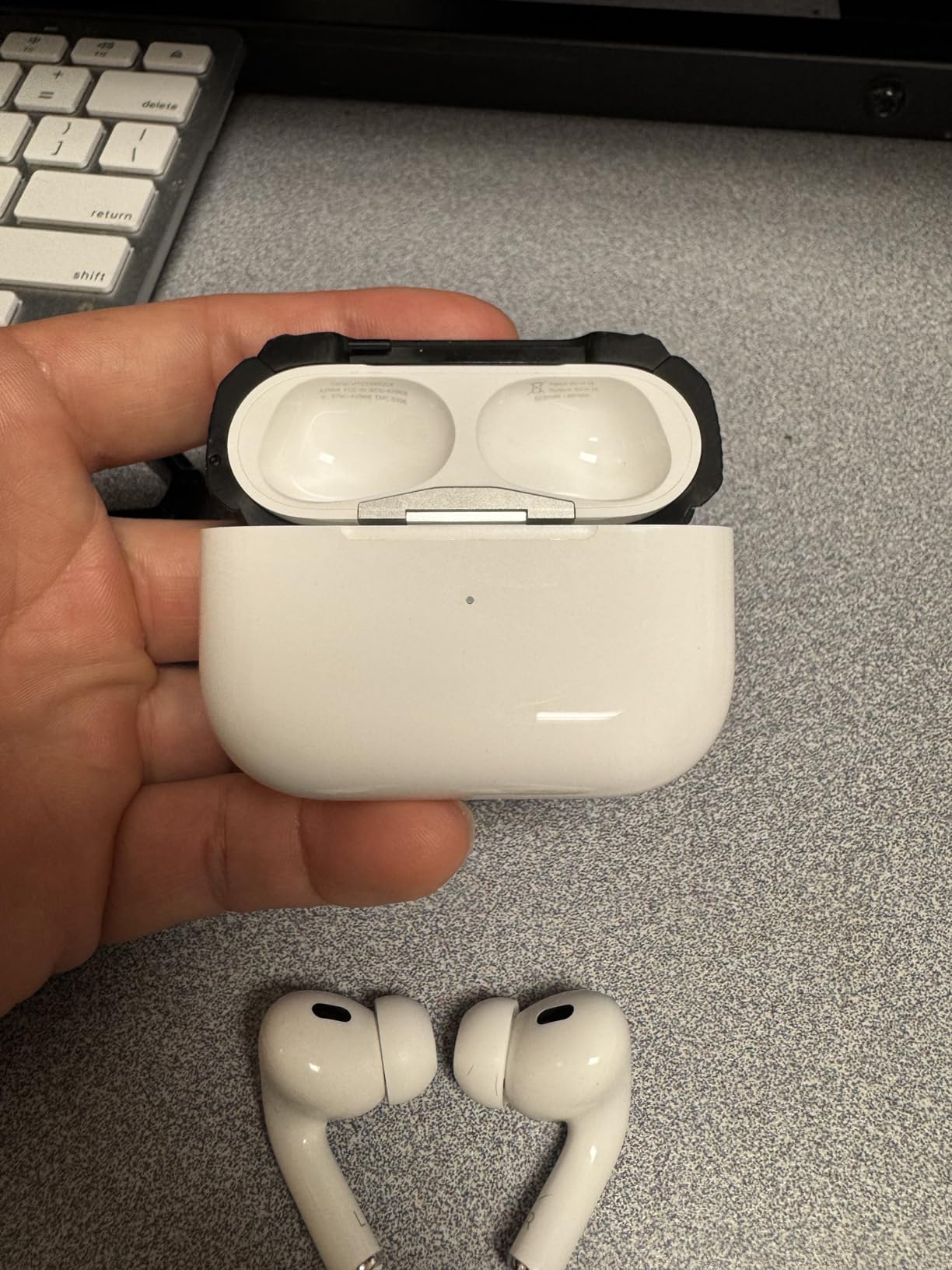 Apple AirPods Pro 2 Wireless Earbuds, Active Noise Cancellation, Hearing Aid Feature, Bluetooth Headphones, Transparency, Personalized Spatial Audio, High-Fidelity Sound, H2 Chip, USB-C Charging customer photo 1