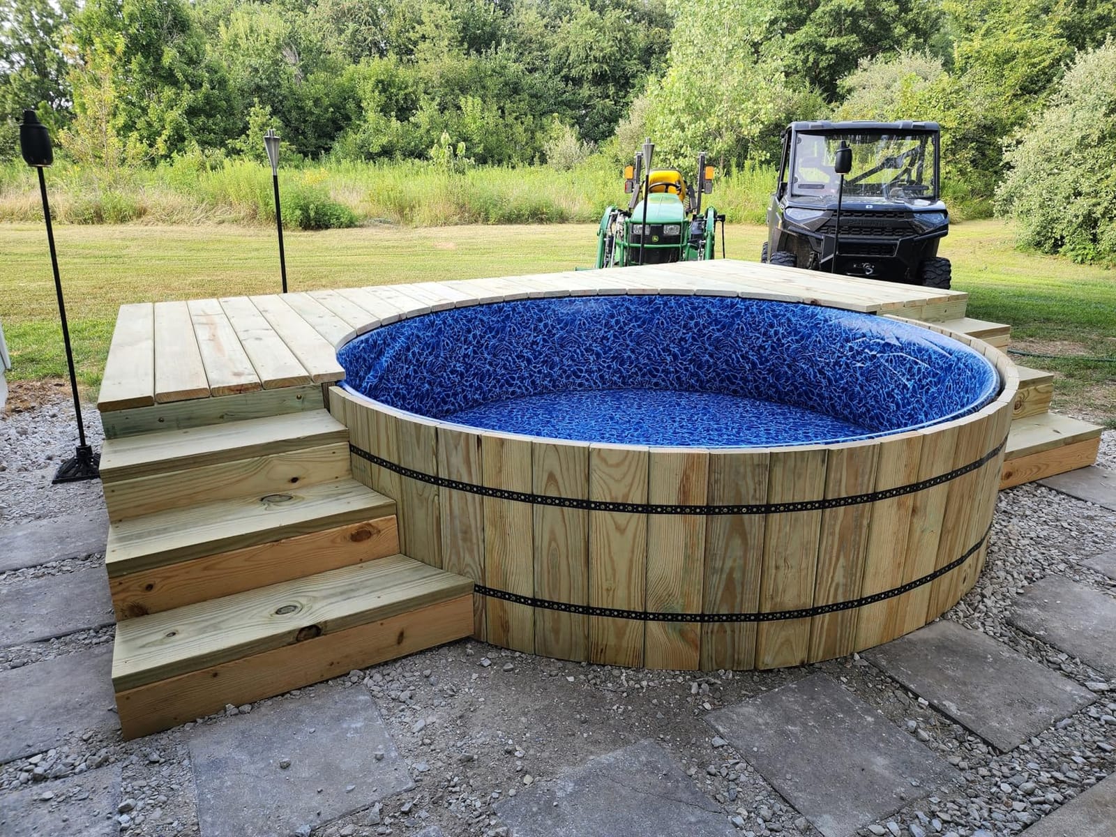 Stock Tank Pool Liner - Galvanized Stock Tank Protective Liner (8ft Round) customer photo 2