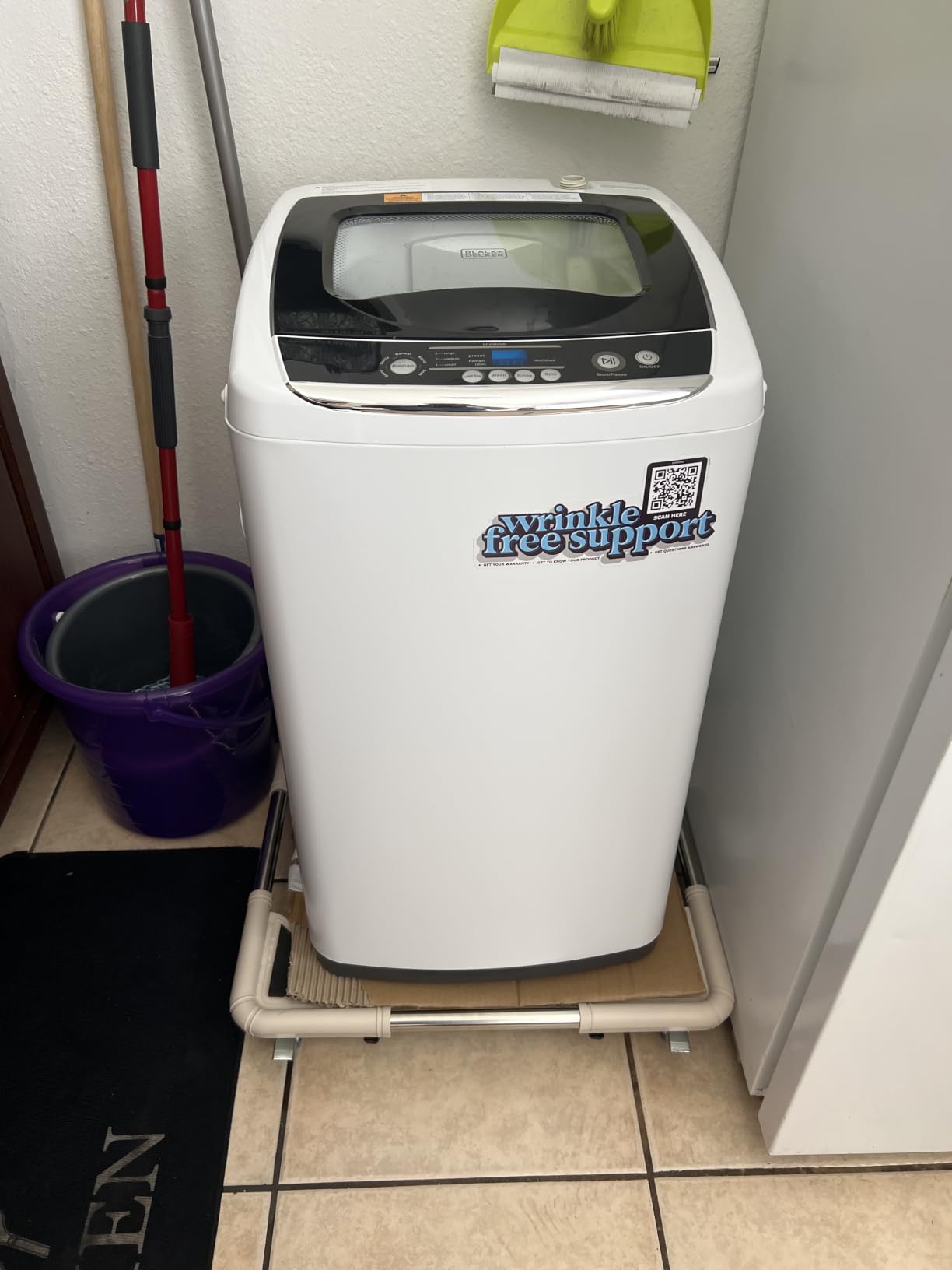 BLACK+DECKER 7.0 Cu. Ft. Front Load Dryer, Electric Clothes Dryer with LED Display and Dial Control, 5 Sensor and Manual Dry Selections, 240V, Requires Professional Installation, BLD67ME, White customer photo 2