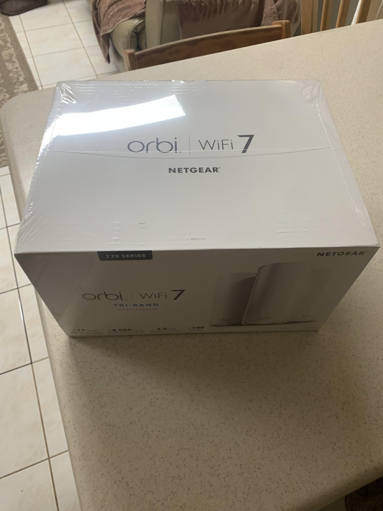 NETGEAR Orbi 770 Series WiFi 7 Mesh System, Up to 8,000 sq ft., 3 Pack customer photo 1