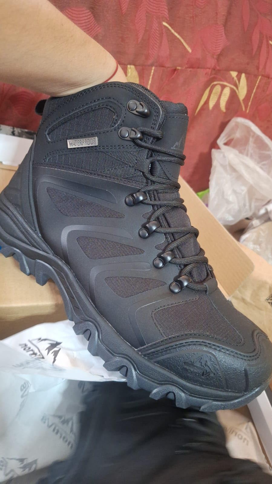 NORTIV 8 Waterproof Steel Toe Work Boots for Men | ASTM Safety Construction Boots Slip-resistant Outsole Comfortable & lightweight design All-day Wear ARMADILLO-STL customer photo 1