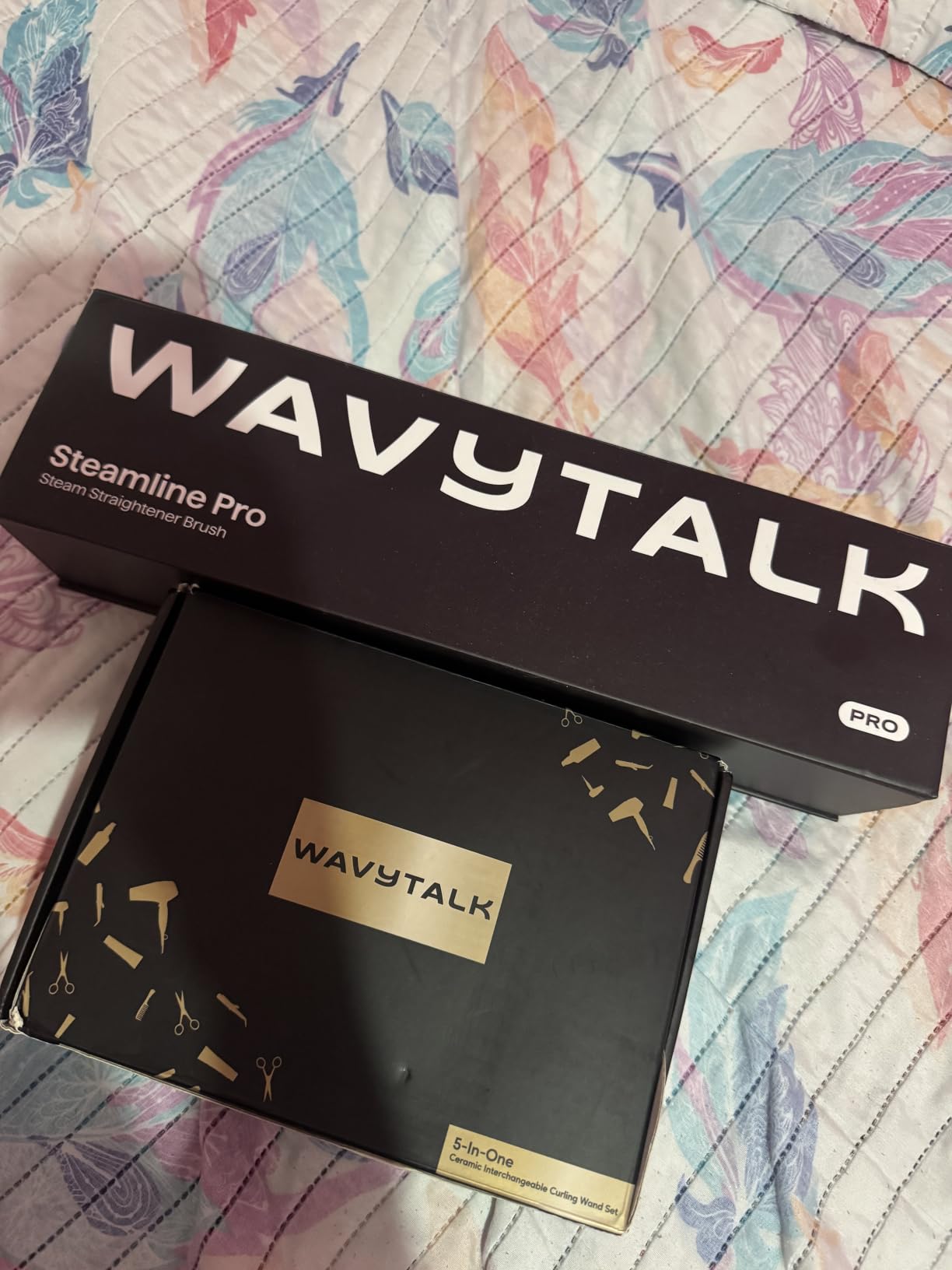 Wavytalk 5 in 1 Curling Iron Set with Thermal Brush and 4 Interchangeable Ceramic Curling Wands (0.5'-1.25'), Instant Heat Up Hair Curling Iron, Rose Gold customer photo 2