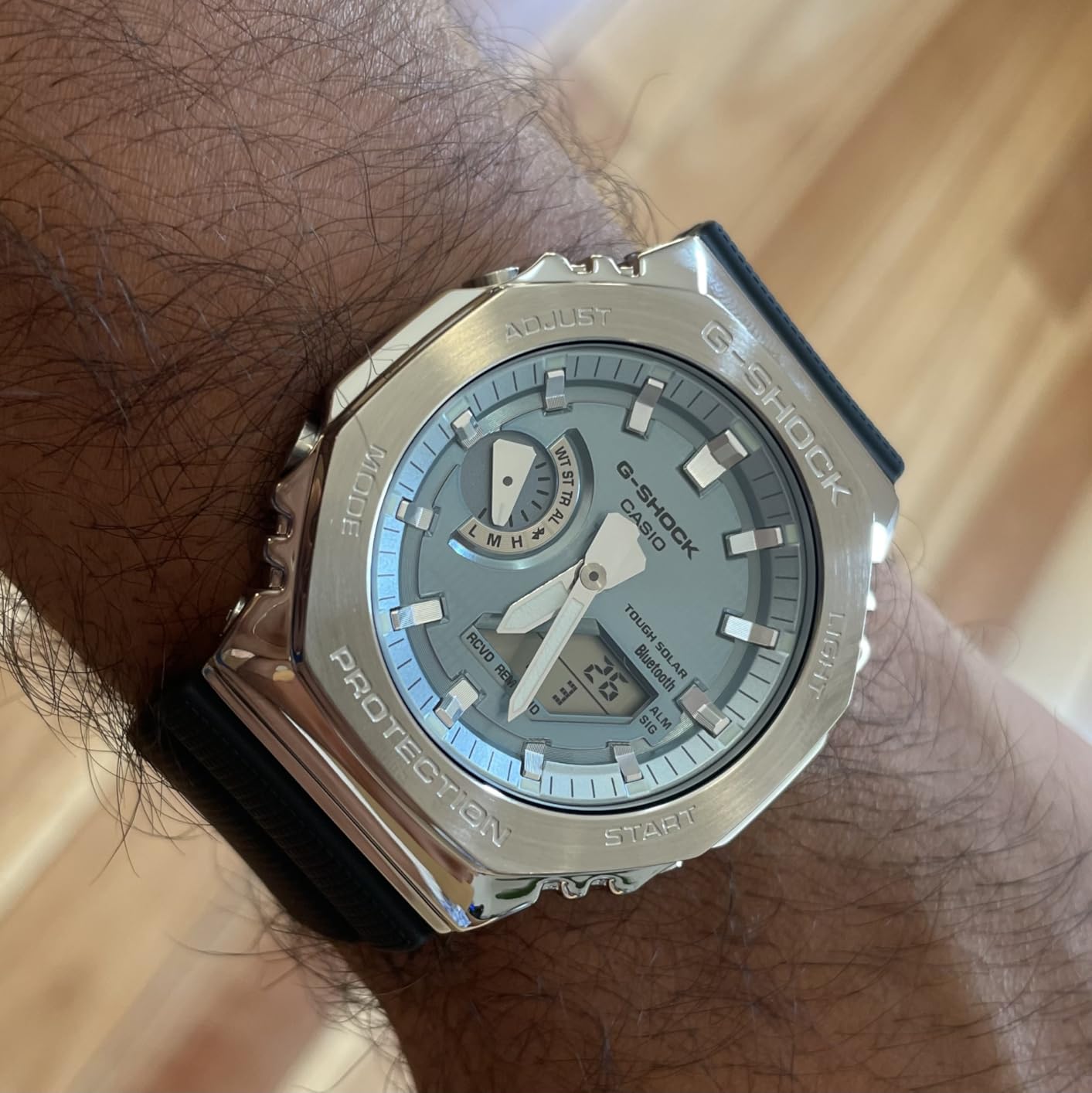 Casio G-Steel Watch GBM2100A Tough Solar Connected Stainless Steel Watch customer photo 1