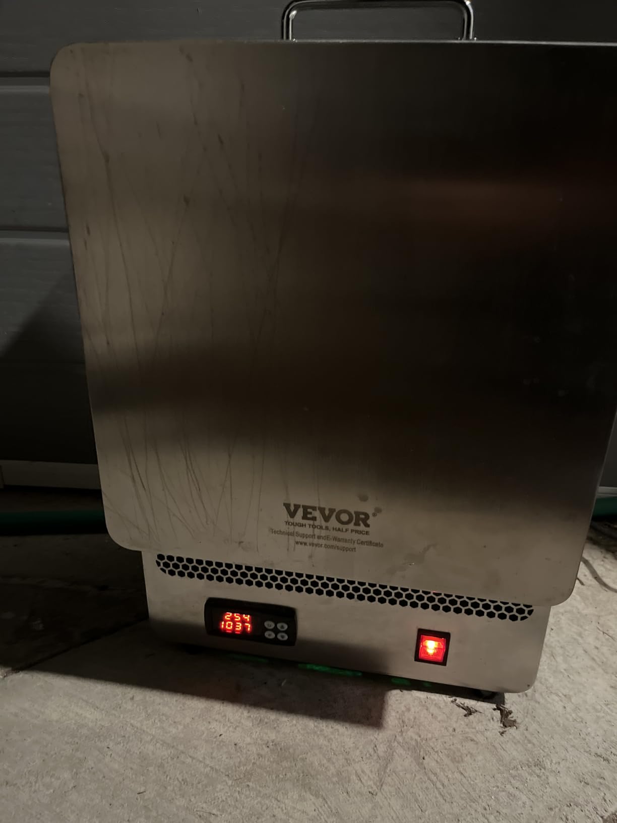 VEVOR Electric Kiln, 1500W Melting Furnace Max Temperature 2192℉/1200℃, Stainless Steel, for Wax Casting, Clay DIY, Metal Tempering, Glazing on Pottery, Silver customer photo 2