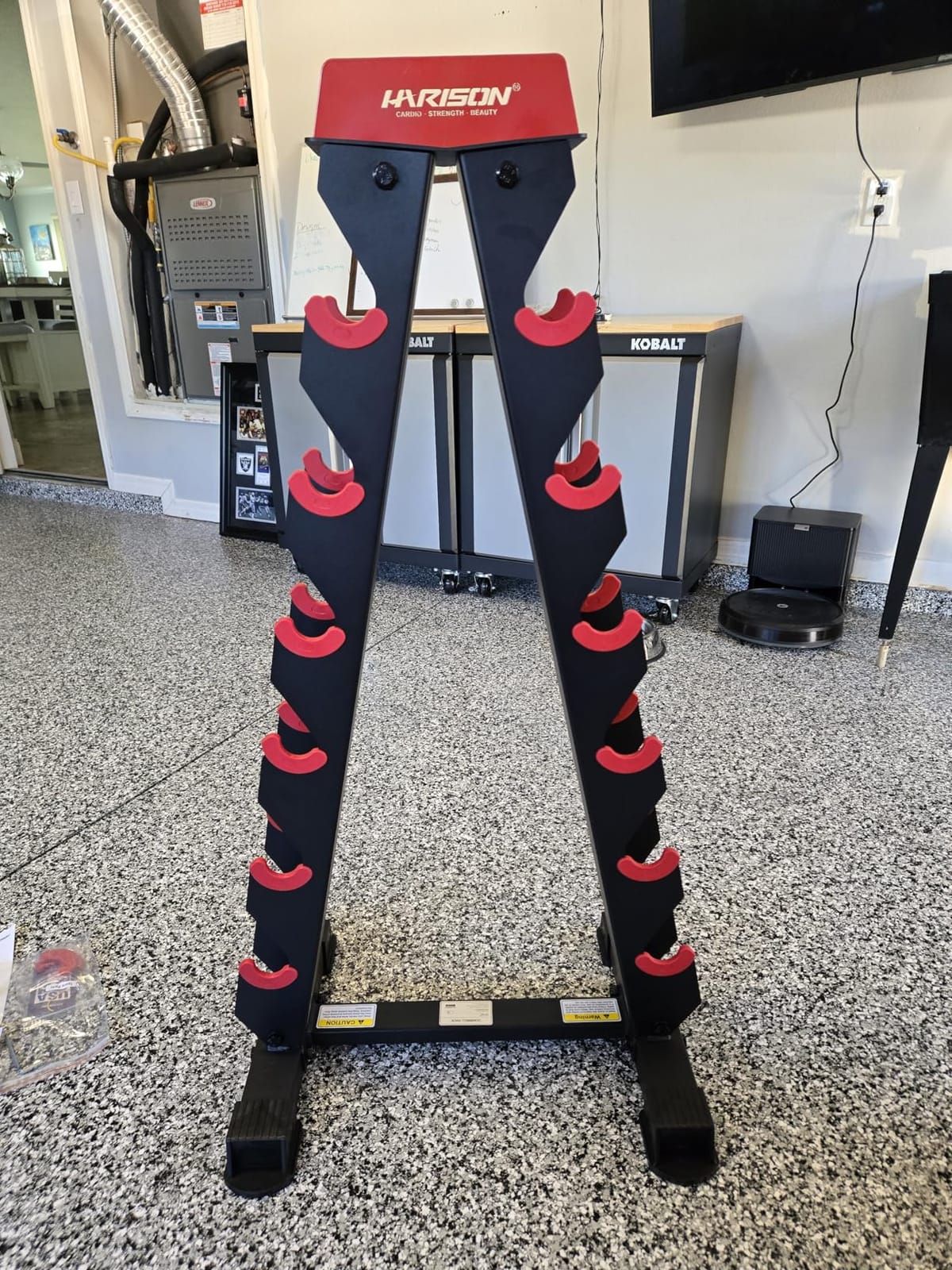 HARISON High-end A-Frame Dumbbell Rack Stand, 6-Tier Weight Rack for Dumbbells Home Gym 480LBS Weight Capacity (without dumbbells) customer photo 1