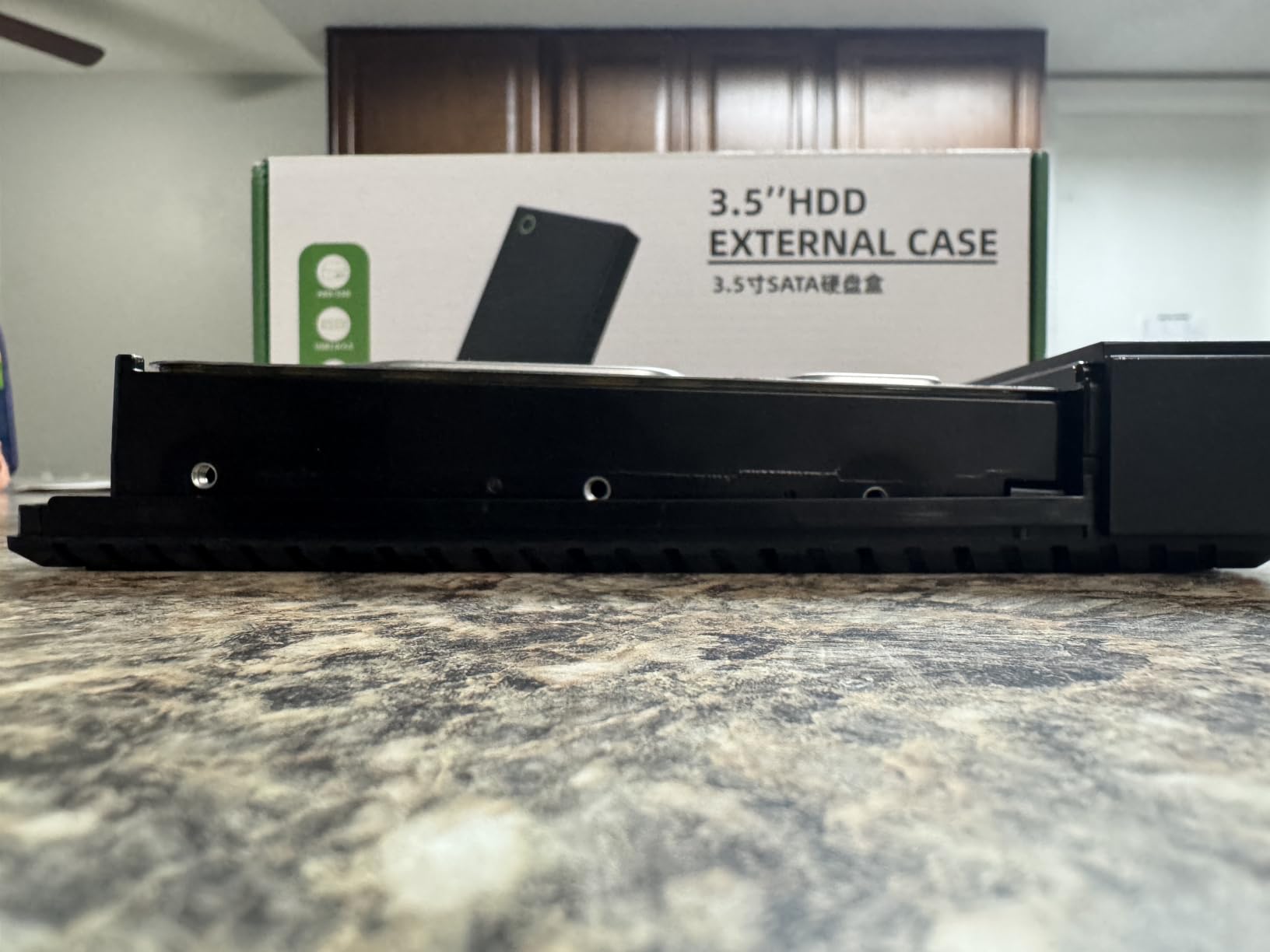 3.5 Hard Drive Enclosure, USB 3.0 Internal/External Hard Drive Case | Lay-Flat Dock Station for 3.5/2.5 inch SATA HDD Data Recovery Kit Support UASP with 12V 24W Power Adapter customer photo 2