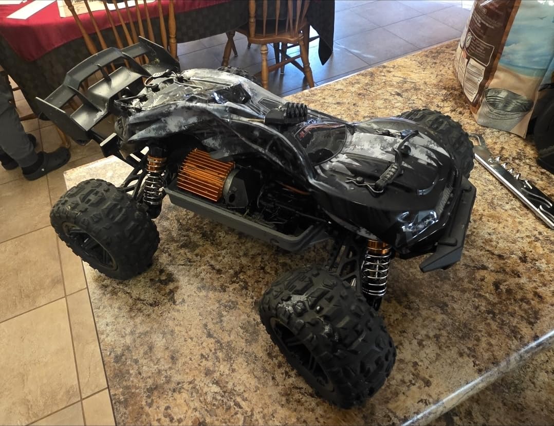 X-TMAGA 1:14 Scale All Terrain RC Cars for Adults & Boys (HS14323), Max Fast 40+ KPH, 4WD Off-Road RC Truck for Snow & Sand & Mud, 4X4 Waterproof Remote Control Car with 2 Rechargeable Batteries customer photo 2