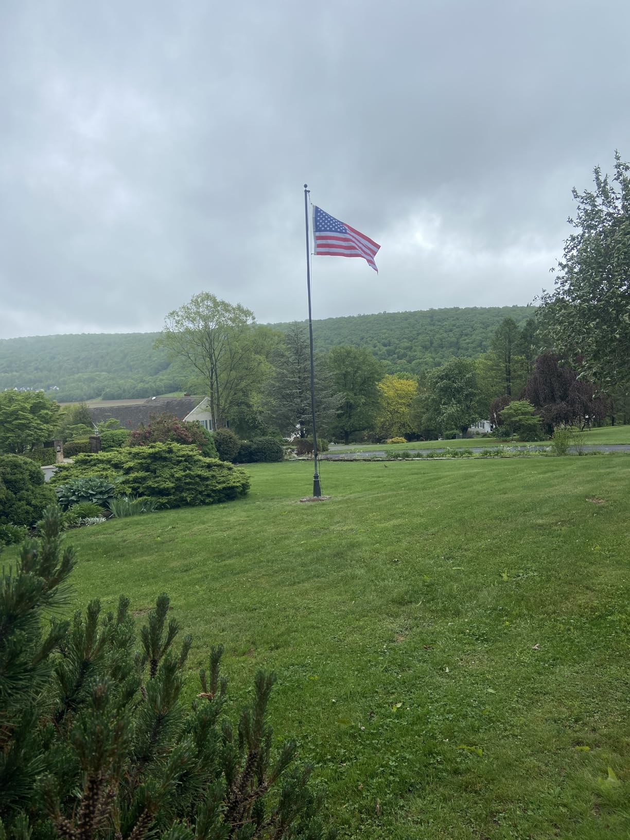 Heavy Duty 20 FT Flag Pole 100MPH Wind Test for Outside House | 12Gauge 95HBW Hard Aerospace Aluminum, In-Ground Flagpole Kit customer photo 2