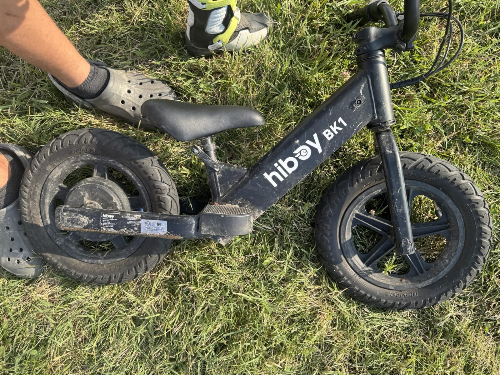 Hiboy BK1 Kids Electric Balance Bike, Ages 3-5, 12-Inch Tires, UL 2272 | Two speed modes at 5.6 and 9 MPH, adjustable seat and up to 4.9-mile range customer photo 2