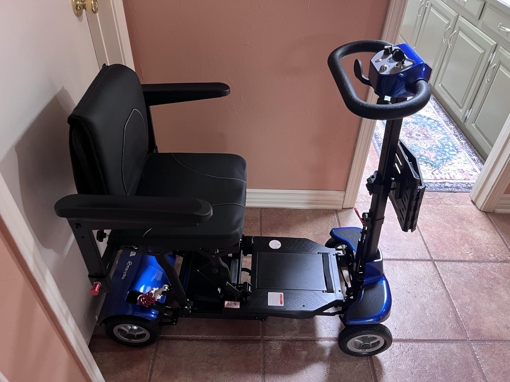 4-Wheel Folding Mobility Scooters for Seniors & Adults - 37.5lbs Light | Portable Travel Electric Scooter, Airport & Cruise Approved, All-Terrain Motorized Scooter, 275lbs Capacity, Adjustable Speed customer photo 1