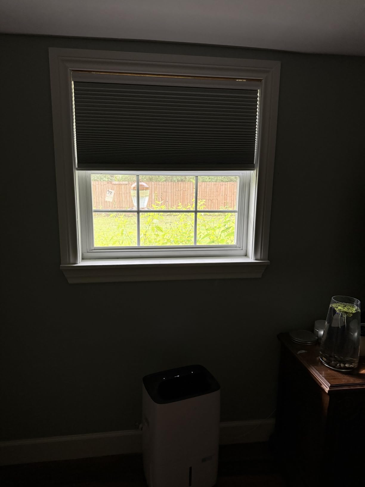 Changshade Cordless Cellular Shades, Motorized Blackout Room Darkening Black Out Honeycomb Blinds for Indoor Windows Bedroom, Pull Down Pleated Accordion Blind Easy Install, Custom Size, Beige customer photo 1