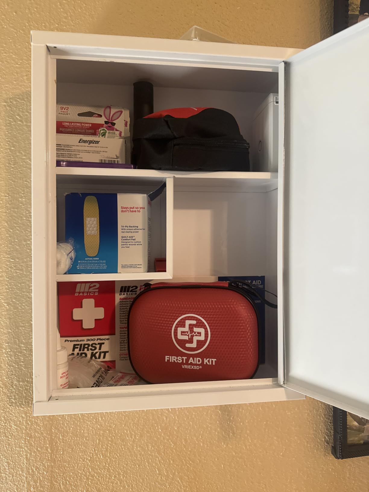 Mini First Aid Kit - 150 Piece Small Waterproof Hard Shell Medical Kit | Compact First Aid Kit with Comprehensive Supplies for Home, Car, Travel, Camping, Truck, Hiking, Sports, Office, Outdoor (Red) customer photo 1