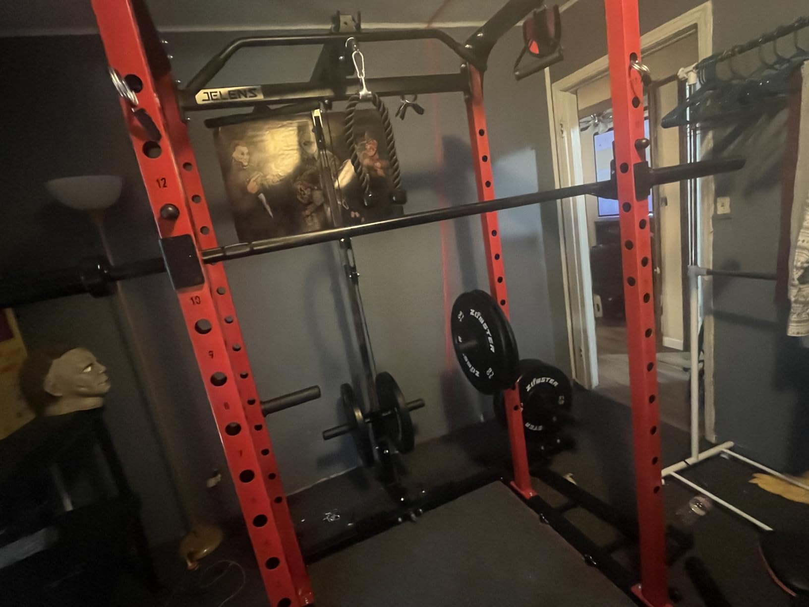 7 ft Olympic Barbell, 45 lb Weight Bar, 2-Inch Sleeves | 1000-Pound Capacity, Hybrid Needle Bearings, Brass Bushings, 28 mm Knurl, Dual Grip Marks customer photo 2
